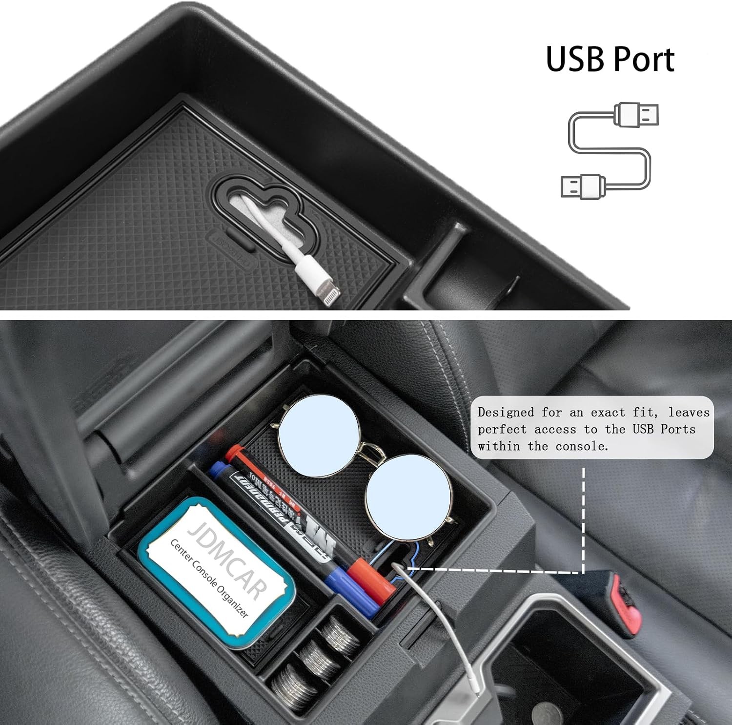 Center Console Organizer Insert ABS Materials Tray 2025 2026 Toyota 4Runner Armr