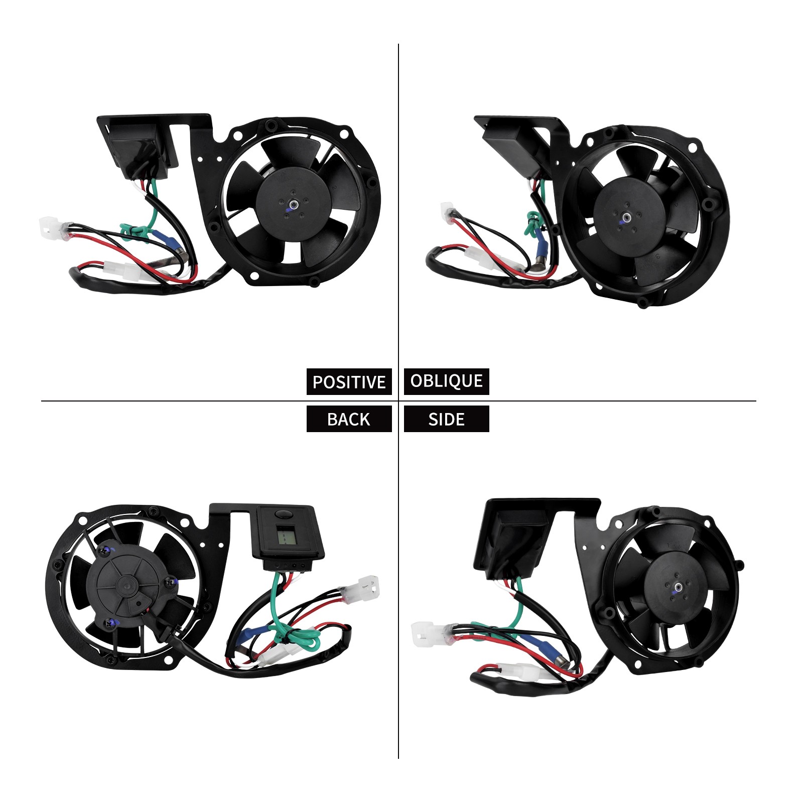 Trail Tech Radiator Cooling Fan Kits Black For Honda CRF250X CRF450X 2004-2017