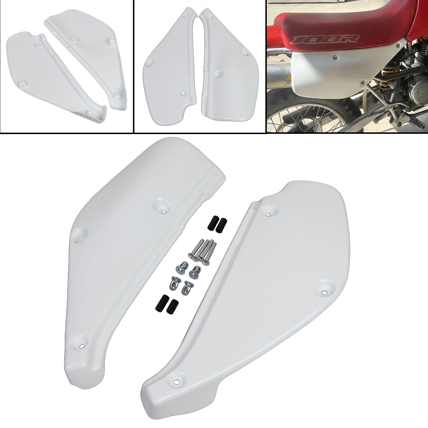 Left Right Side Panels Plates Covers For Honda 198-1997 1998 1999 2000 XR100R
