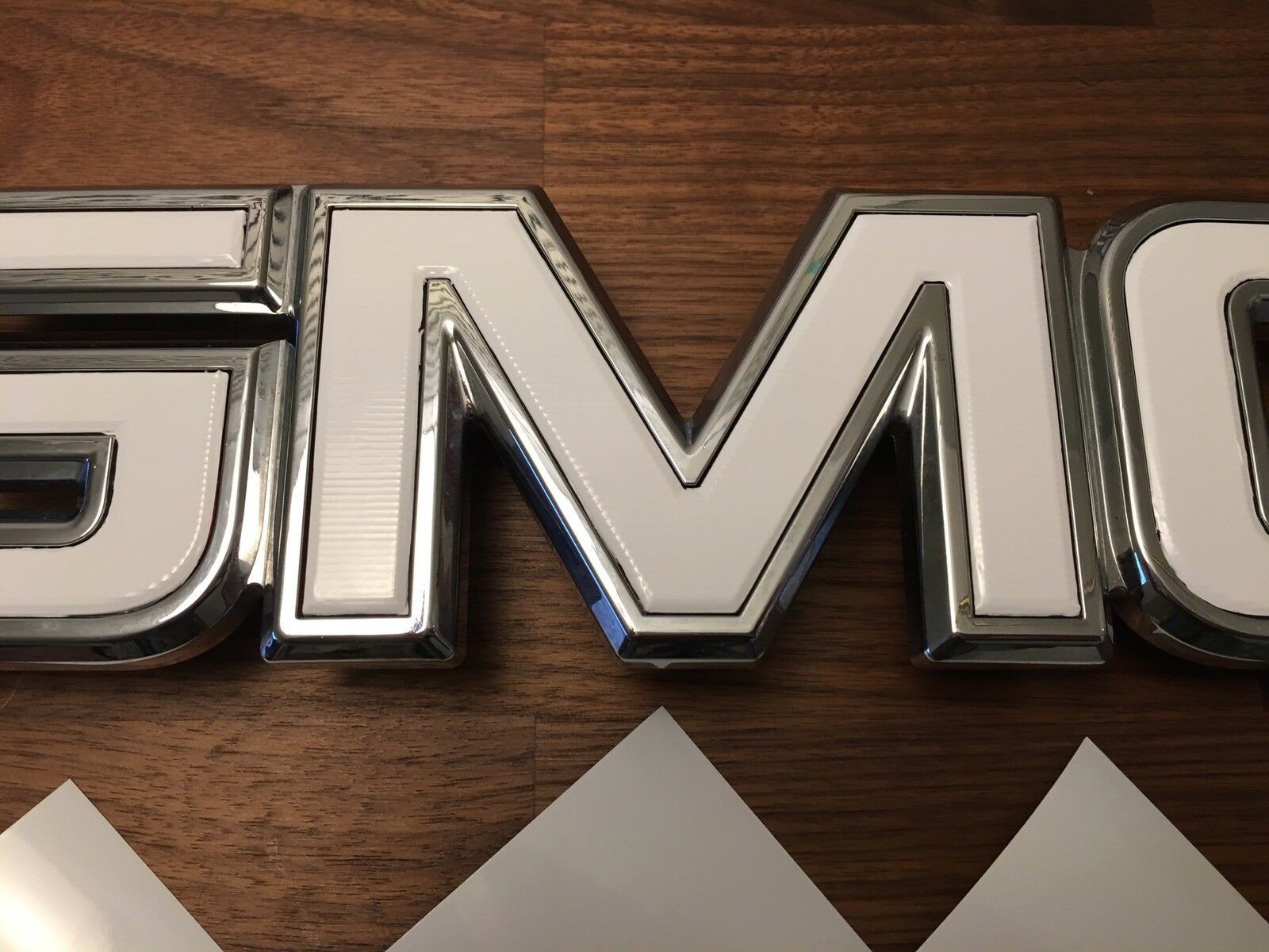 07-17 GMC Sierra Yukon GLOSS WHITE Front Grill / Rear Emblem Overlay Kit Decal