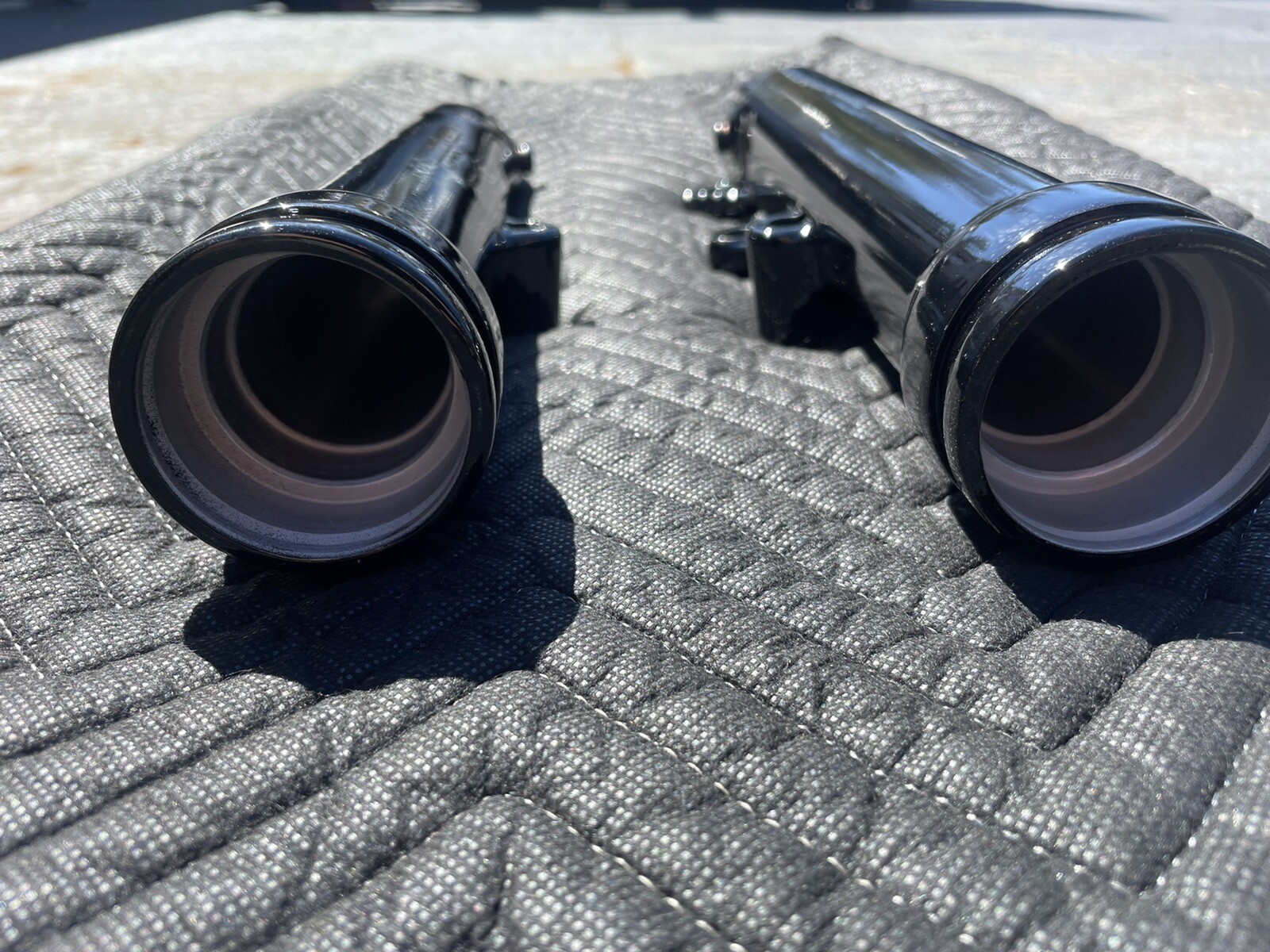 1991-1999 Harley Davidson Fork Sliders Dyna Wide Glide & Softail FX GLOSS BLACK