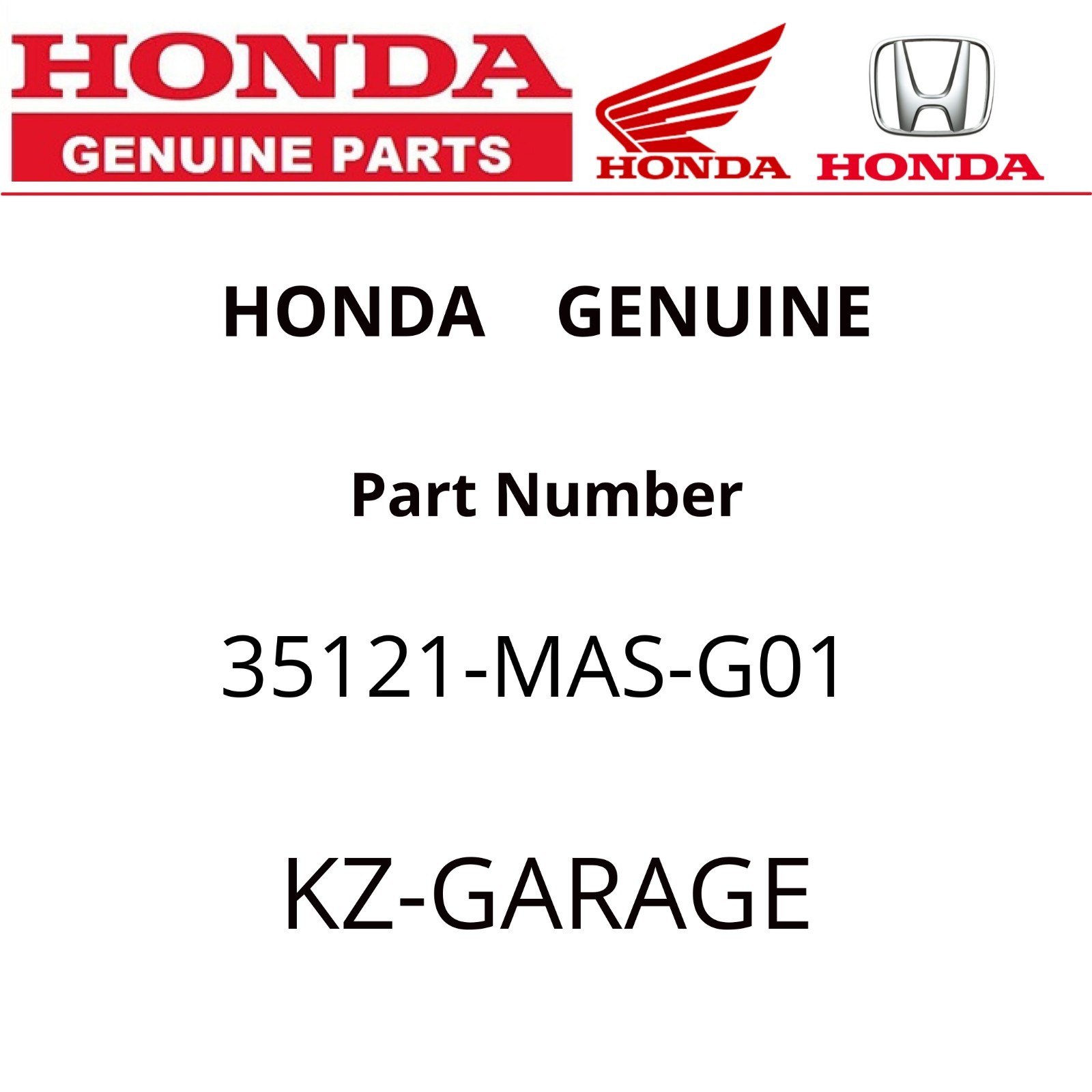 HONDA GENUINE KEY BLANK SILVERWING PS25 BIG RUCKUS CB1000R 35121-MAS-G01 NEW