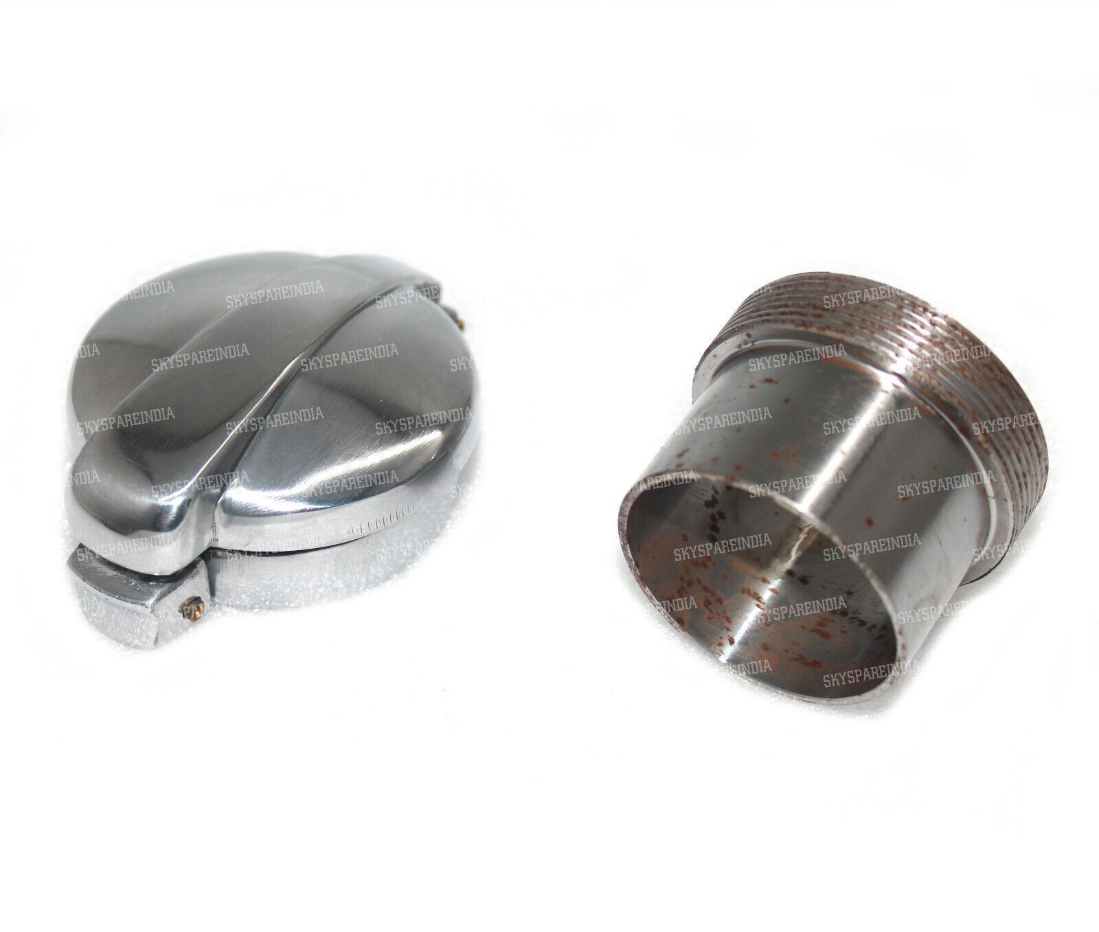 Monza Fuel Cap 2.5” With Adapter Filler Neck For BSA Norton Triumph Harley