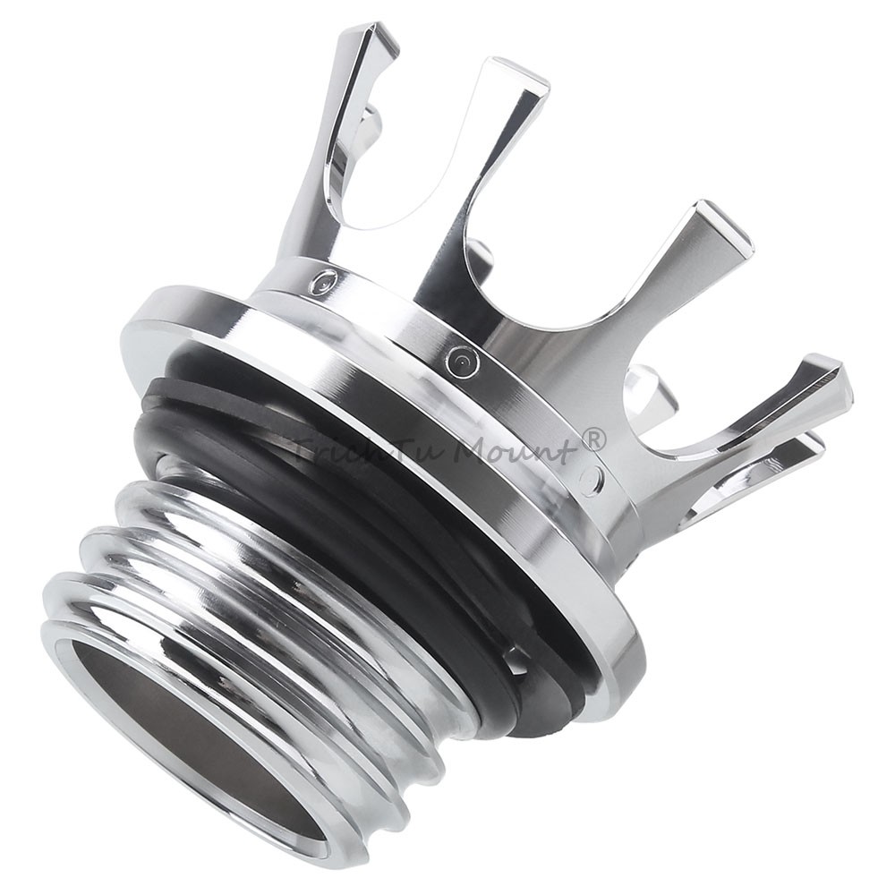 Chrome King Crown Style Fuel Tank Cap Gas Cap For Harley Sportster Touring Dyna