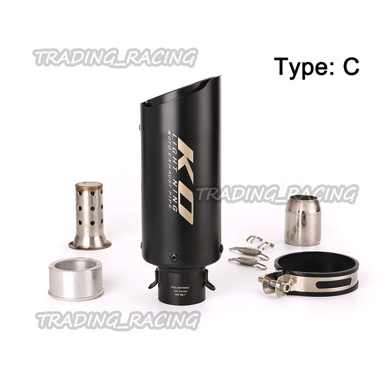 38-51mm 2.4″ Universal Exhaust Pipe DB Killer Muffler For Motorcycle ATV Scooter