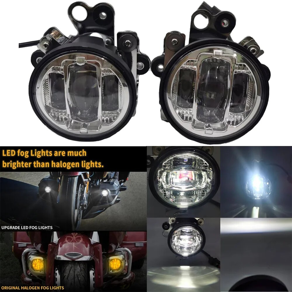 Aluminum Alloy For Honda GL1800 1800 Goldwing 2001-2010 LED Driving fog lights