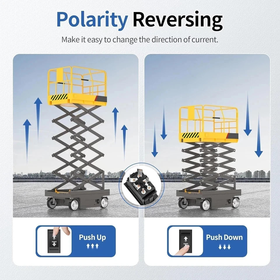 DaierTek UP Down Momentary Reverse Polarity Switch 12V 30A DPDT UP-DOWN