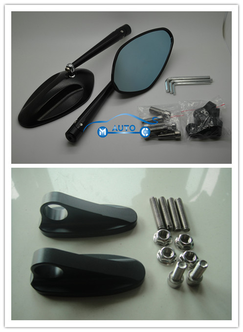 Aluminum Rear Side Mirrors Block Plates For Suzuki GSXR 600 750 06-07 K6 LB