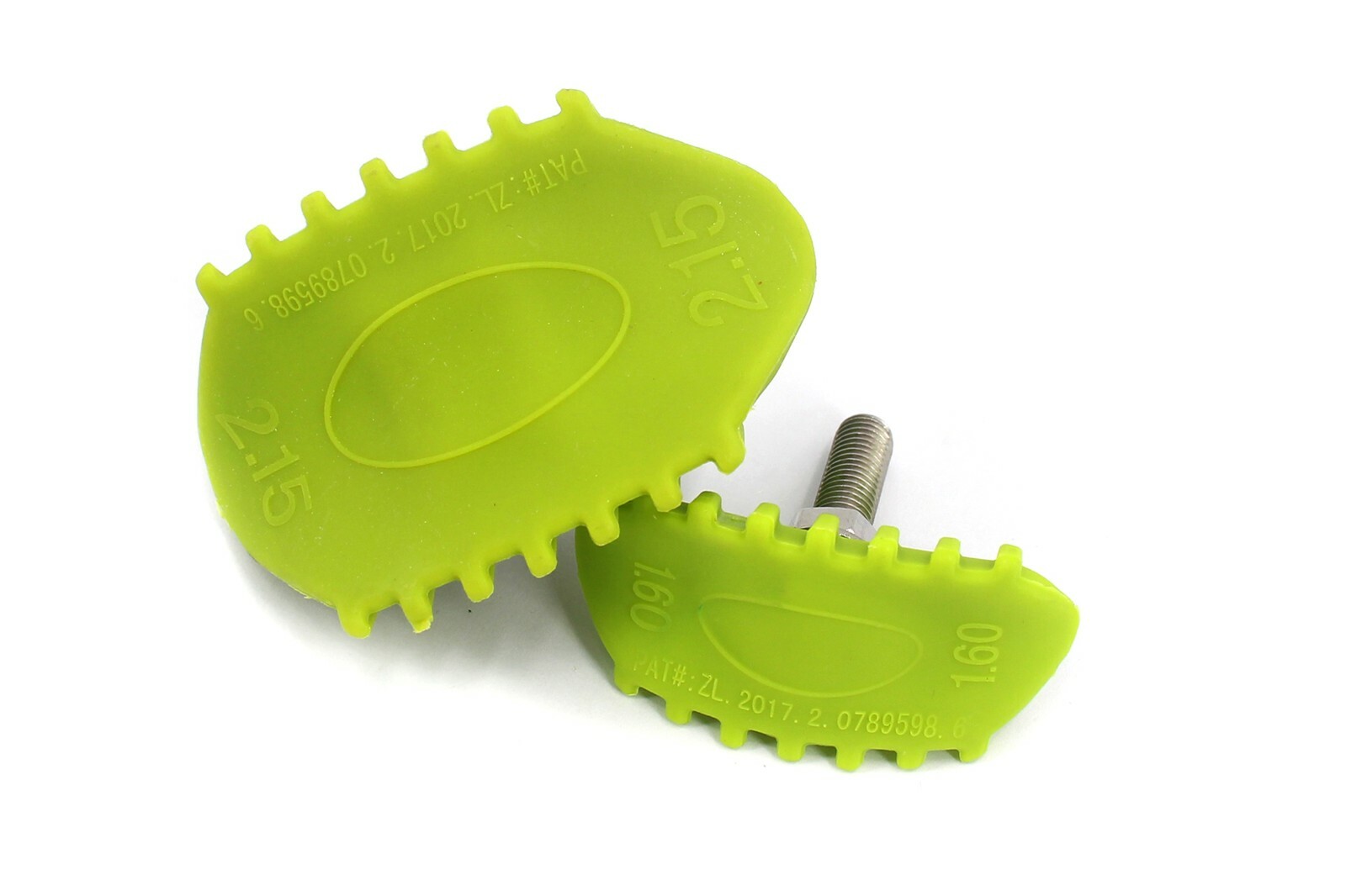 1.6” & 2.15” Width Green Nylon Tire Wheel Rim Locks Moto MX Enduro Dirt Bike