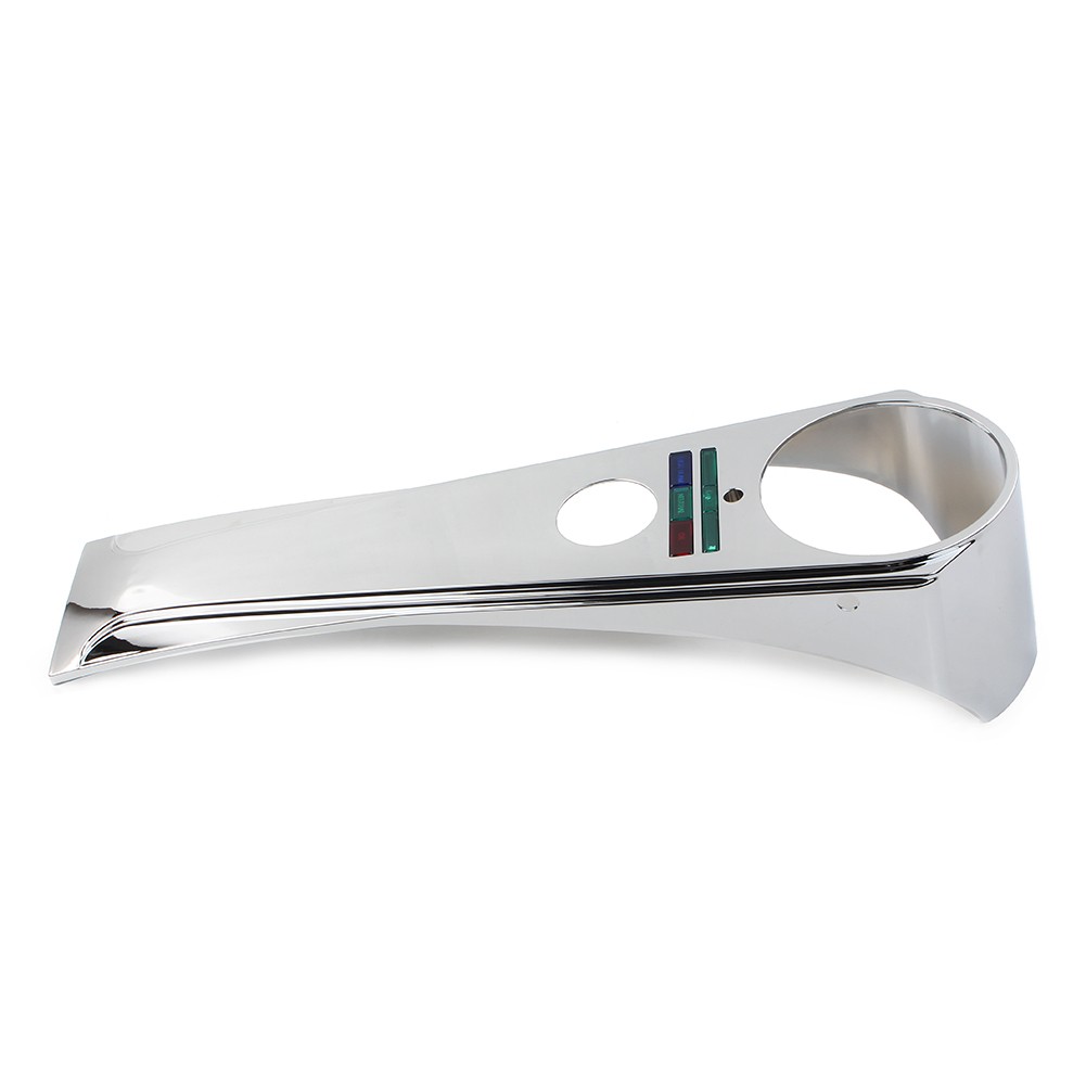 Chrome Long Rider Style Dash Panel For Harley Softail Custom FXSTC FXDG FXDWG
