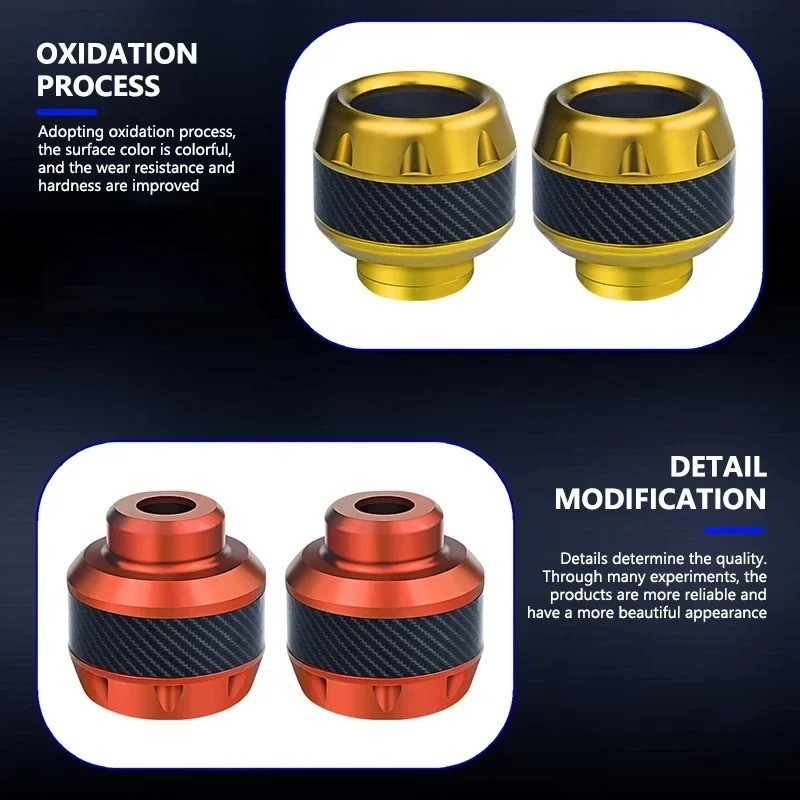 2x Motorcycle Front Fork Frame Sliders Crash Protection Engine Collision