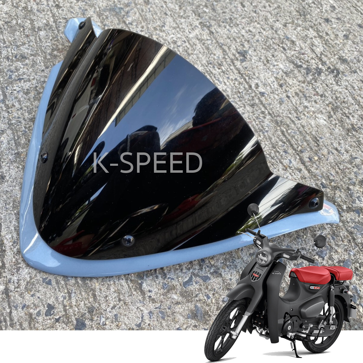 Windscreen Windshield Headlight Cover For Honda Super Cub C125 2018 – 2023