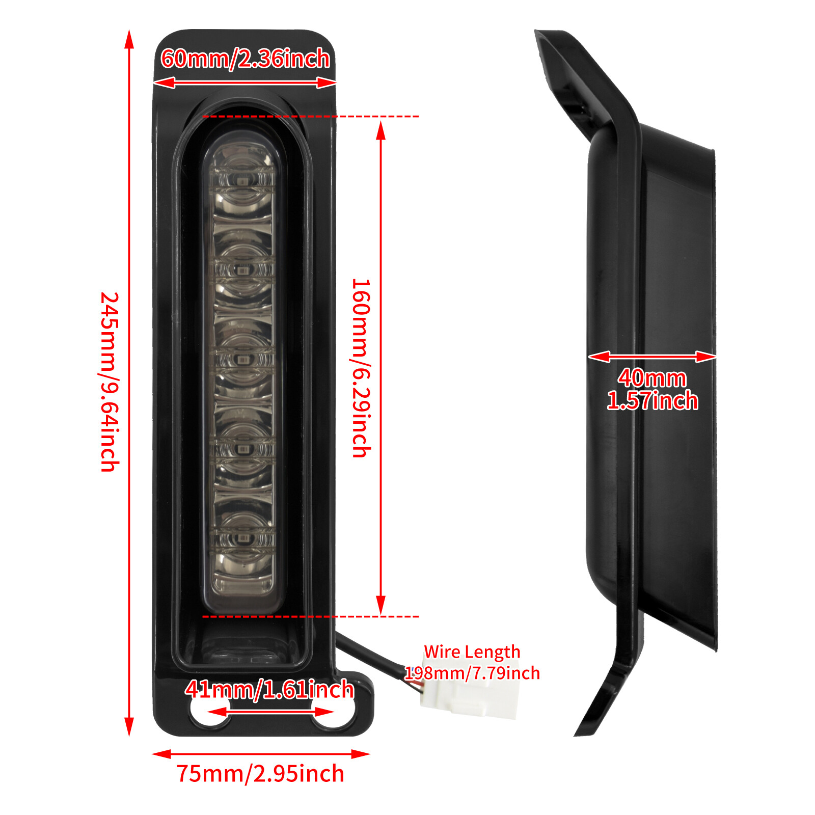 Accent Saddlebag Filler Support LED Inserts Light Fit For Harley Touring 2014-UP