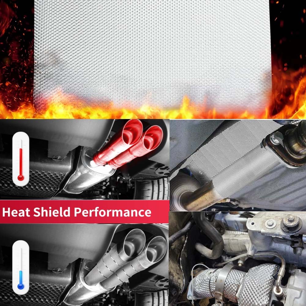 Embossed 304 stainless steel Heat Shield Barrier Exhaust Car Turbo Manifold