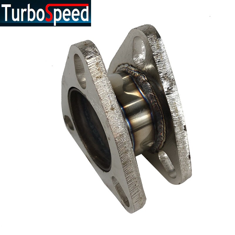 Universal 2.5″ 3 Bolt Mild Steel Exhaust Muffler Pipe Extension Flange Adapter
