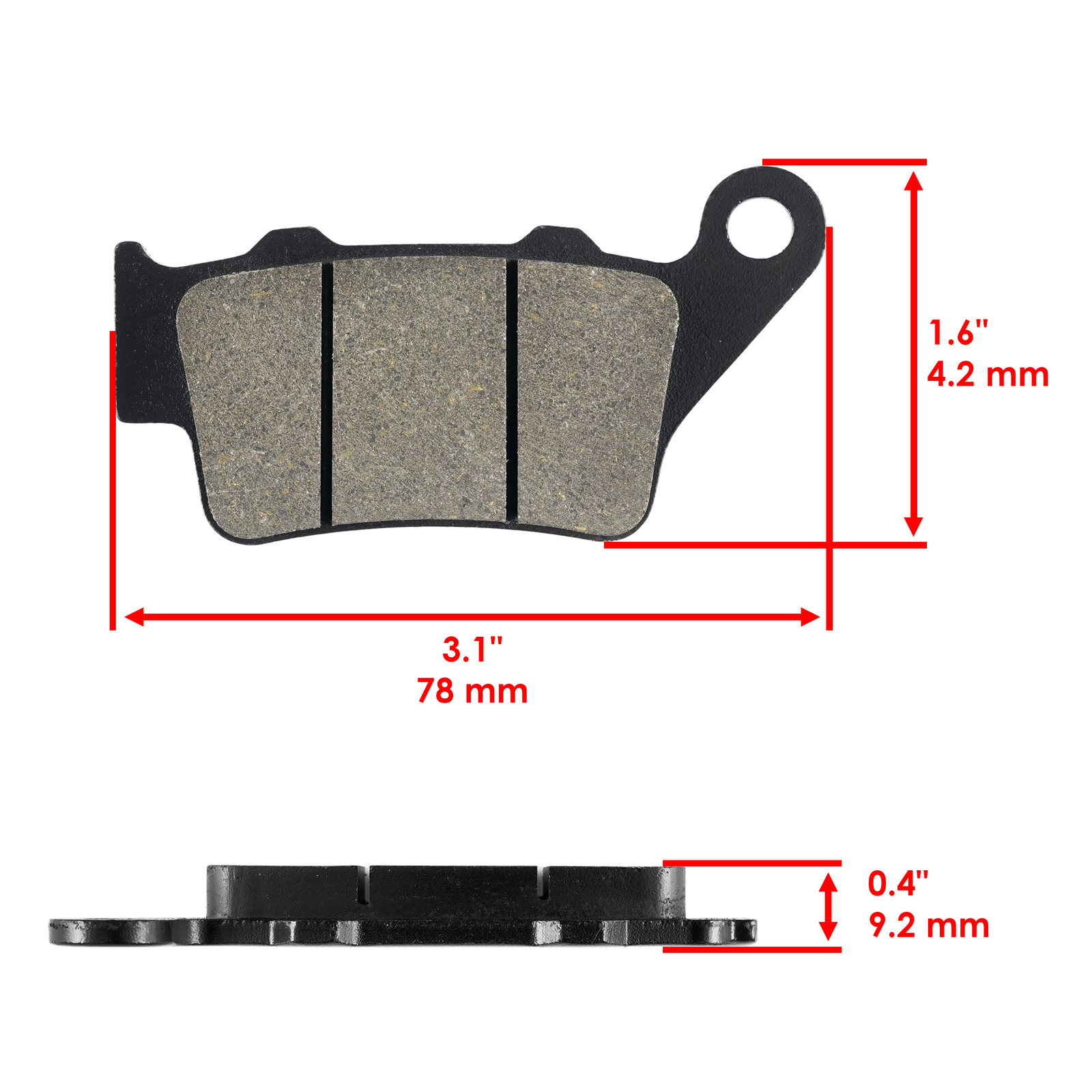 Rear Brake Pads for KTM Duke 390 RC390 2015 2016 2018 2019 / 90113090000
