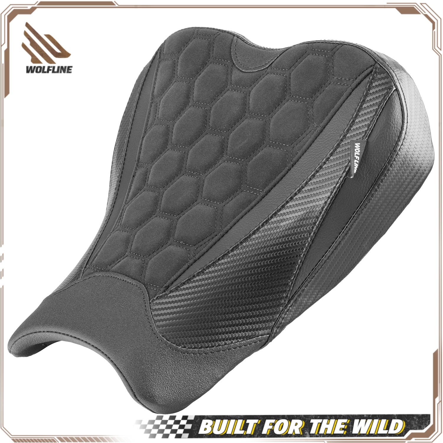 WOLFLINE Rider Seat for Kawasaki Ninja ZX-4R & ZX-4RR 2023-2026 Honeycomb Seat