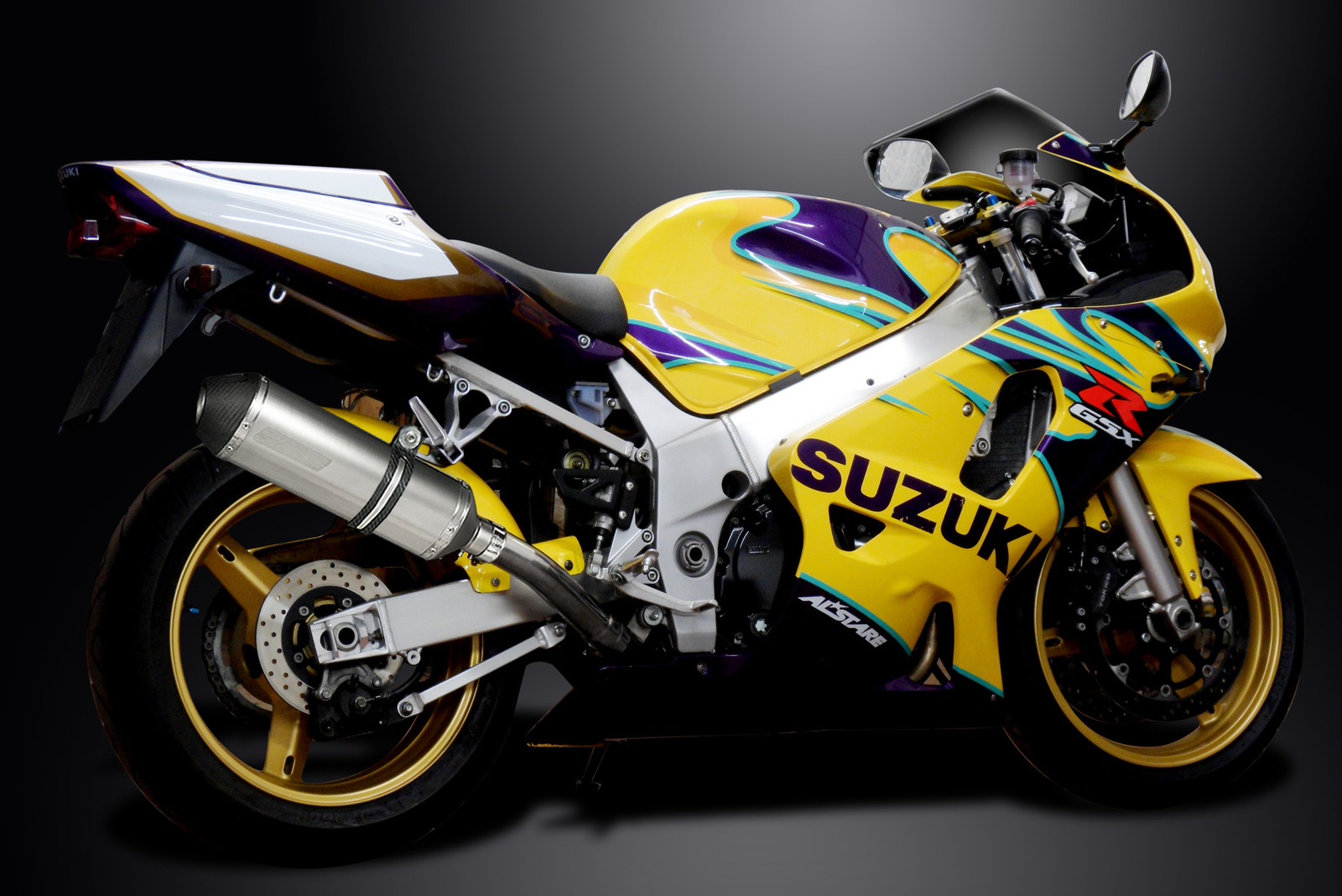 Suzuki GSX-R600 01-03 Delkevic Slip On 13.5″ X-Oval Titanium Exhaust Muffler Kit