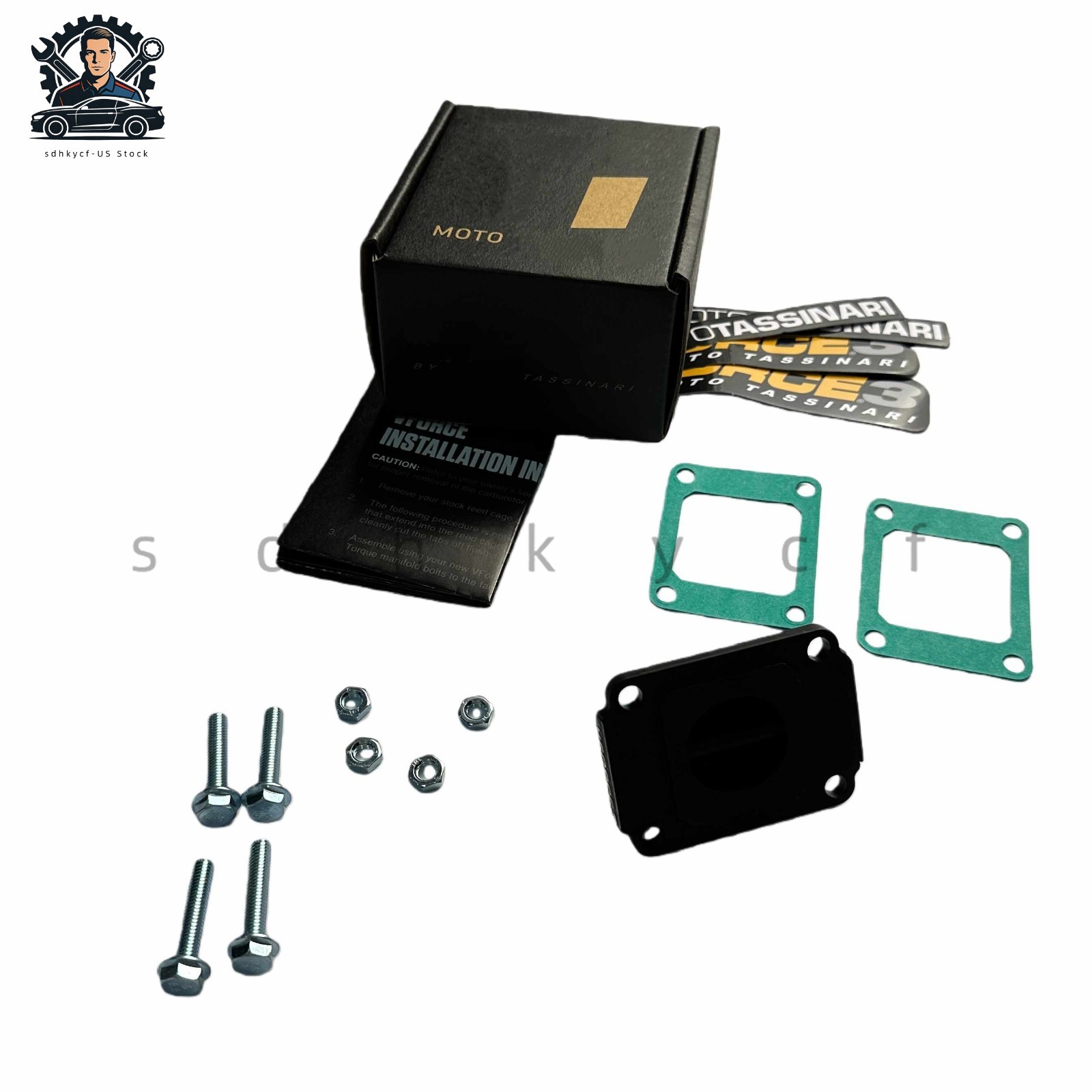Fits Moto Tassinari V-Force 3 Reed Valve System Kawasaki KX60/KX65/RM65 V364A US