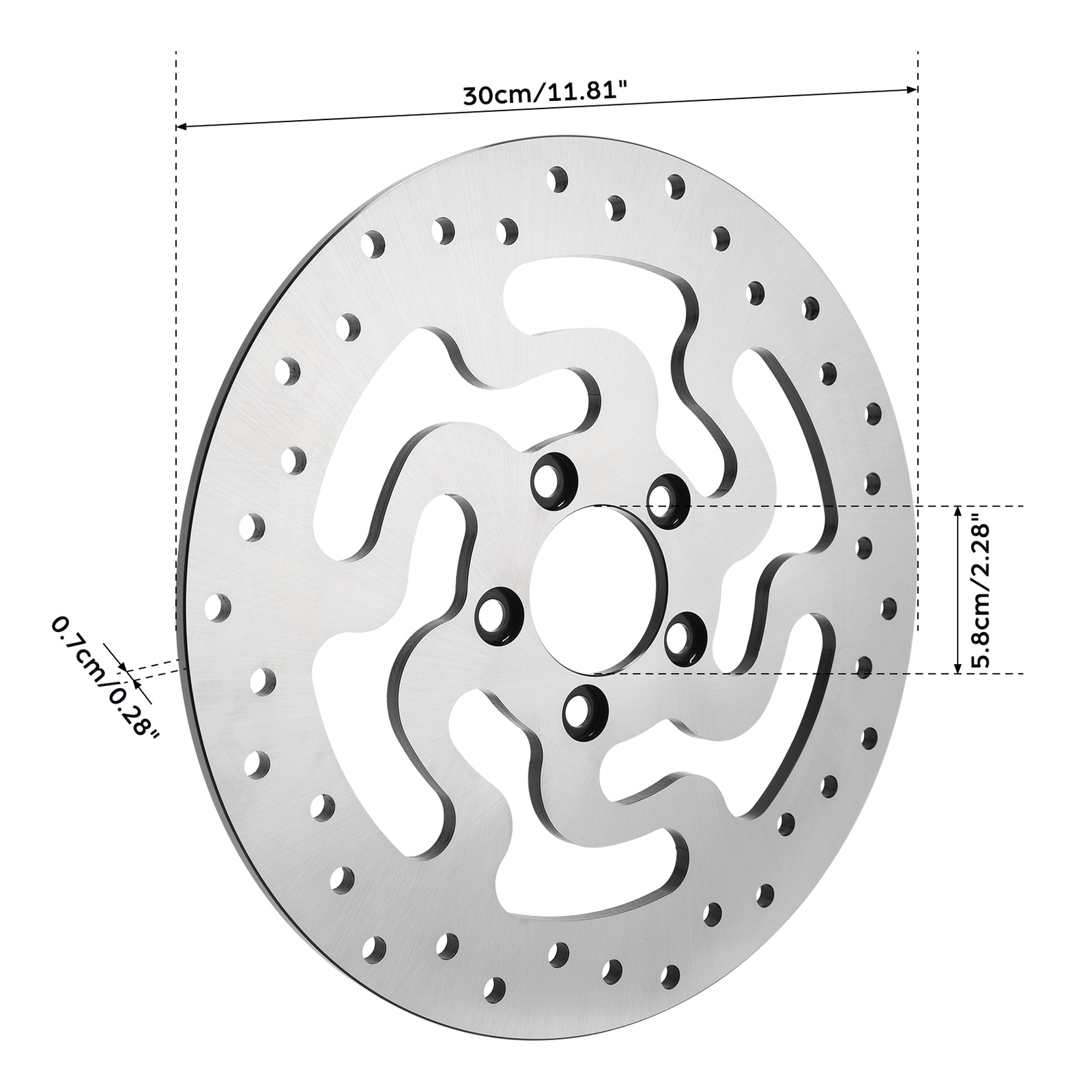 11.8″ Rear Brake Disc Rotor Fit For Harley Touring Road Glide 2014-2023