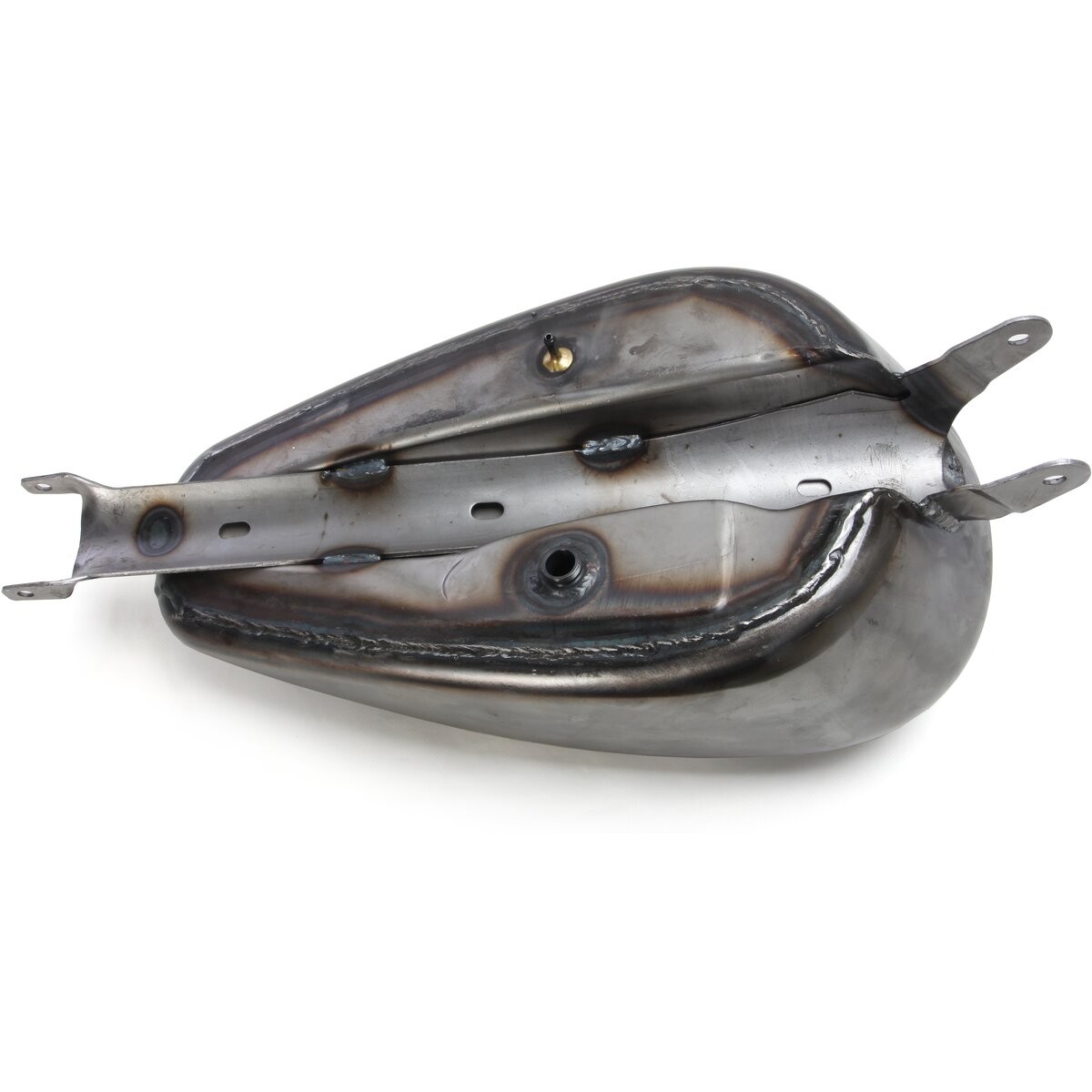 Drag Specialties Raw Smooth Peanut Style Custom Gas Tank (3 gal.) – 0701-0838