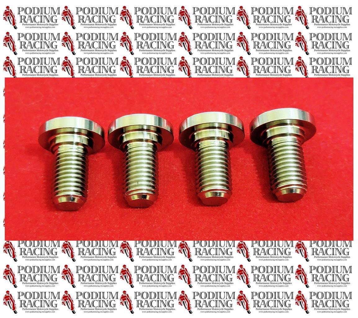 DUCATI PANIGALE 1199 1299 SILVER TITANIUM REAR DISK BRAKE BOLTS 4 PCS 77918261AA
