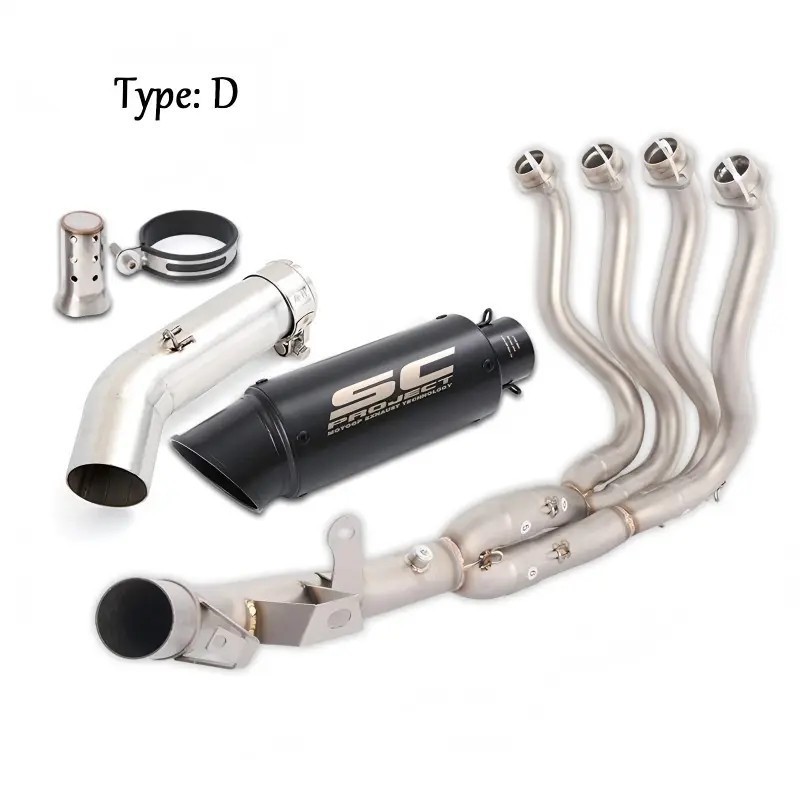 For Suzuki GSXR 600 750 2011-2025 Full Exhaust Header Mid Link Pipe With Muffler