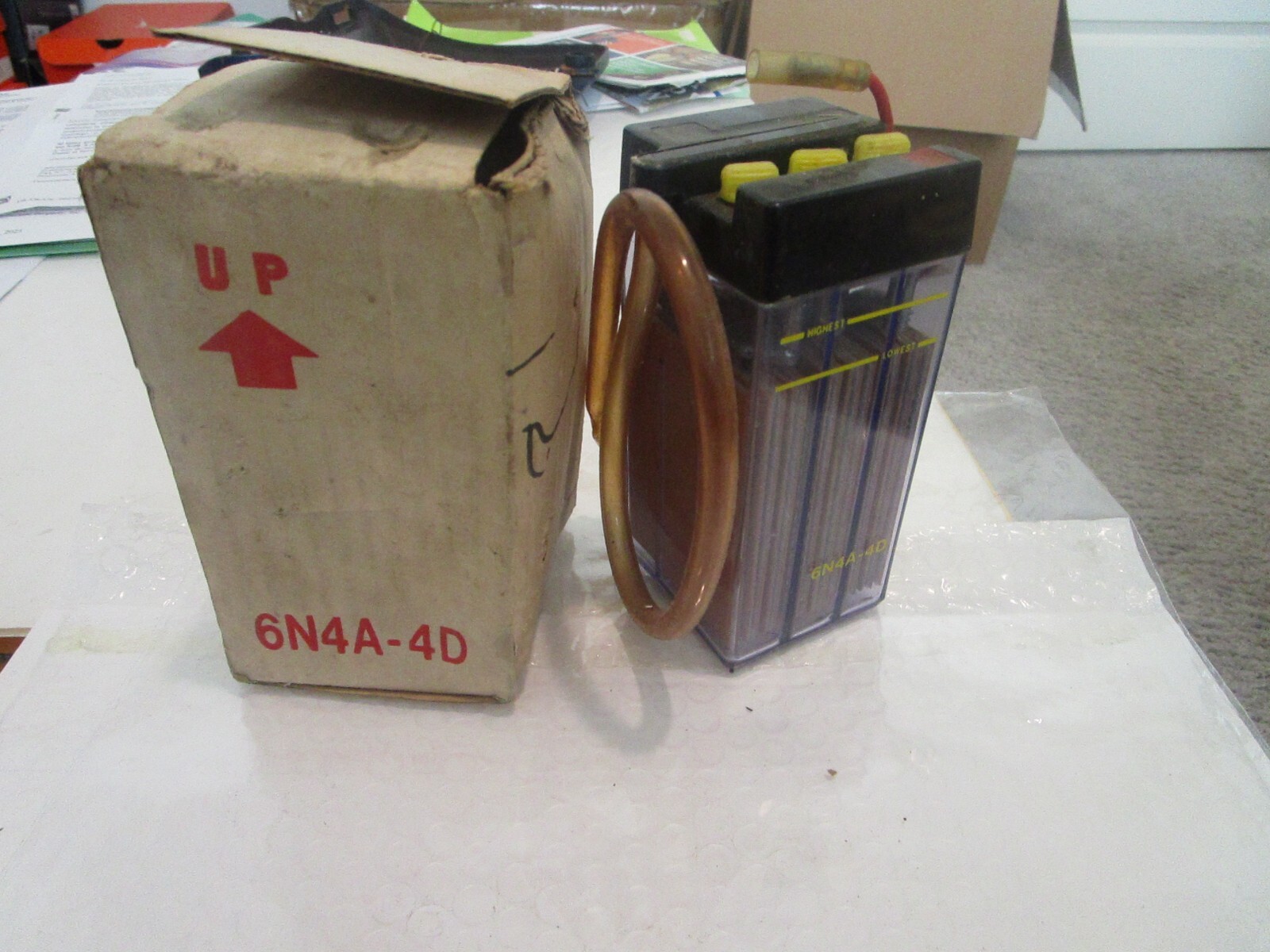 NOS Yamaha 1972-82 LT2 LT3 RD60 RS100 FT125 200 BATTERY 6V Lazer 6N4A-4D
