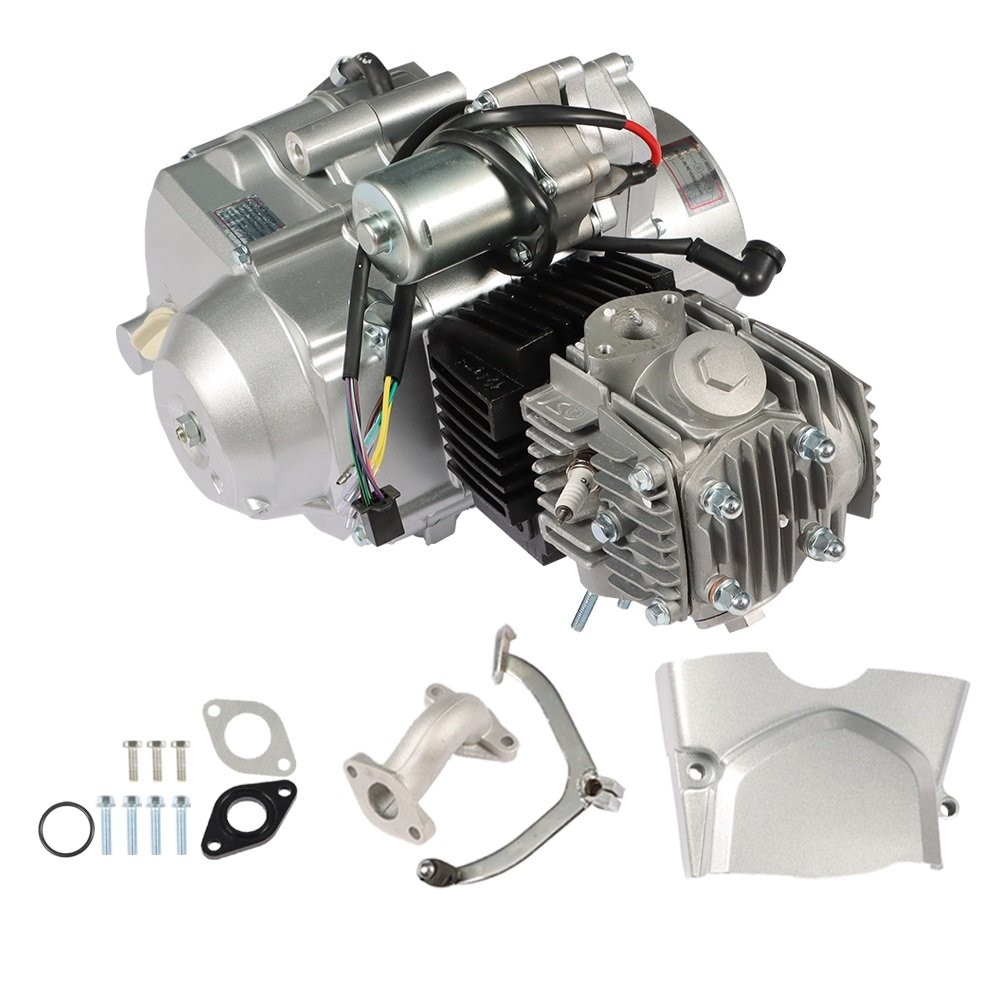 125cc 4 Stroke ATV Engine Motor 3-Speed For ATV Quad Go Kart Semi Auto w/Reverse
