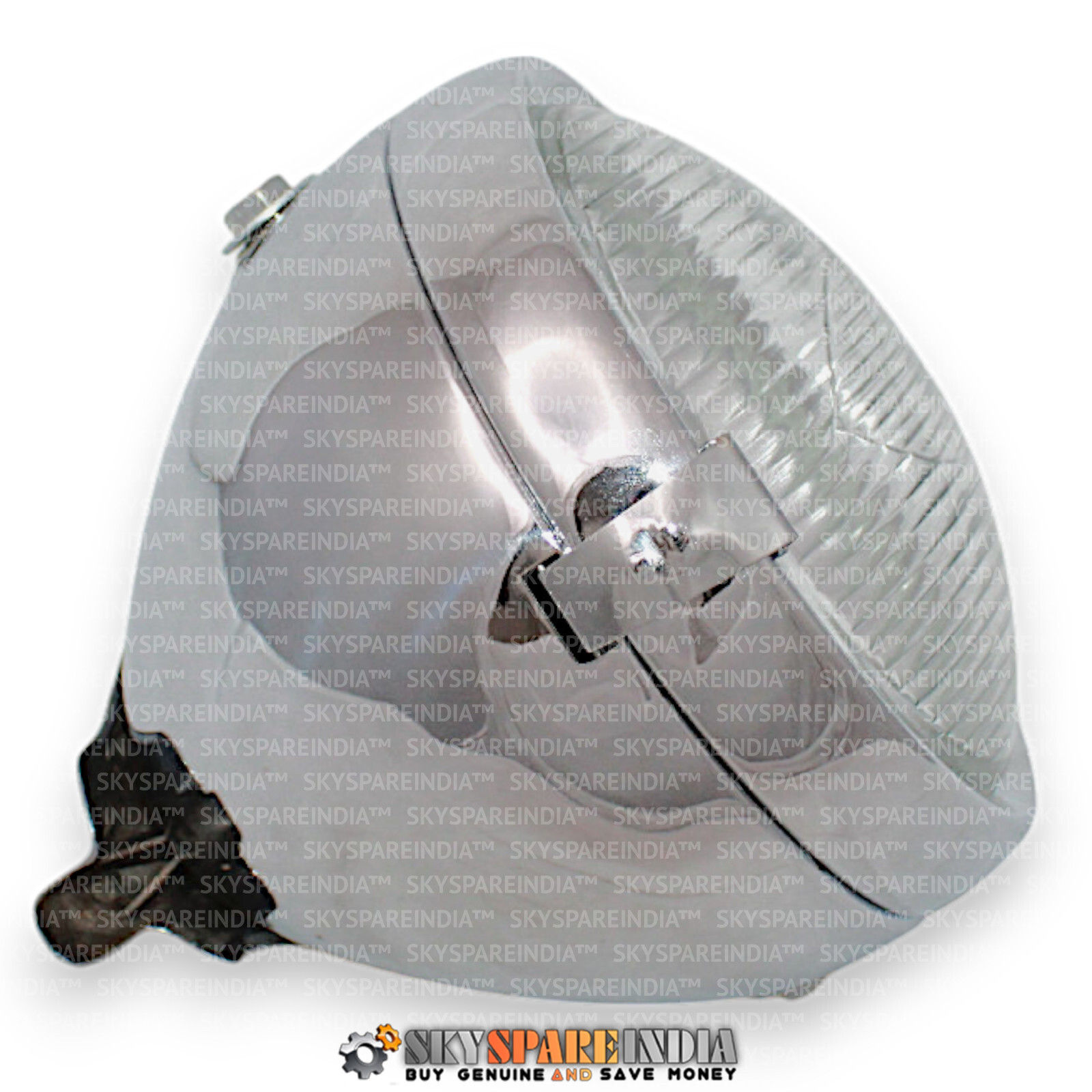Lucas Type 6.5″ Chrome Headlight Headlamp Compatible With Norton BSA AJS Triumph