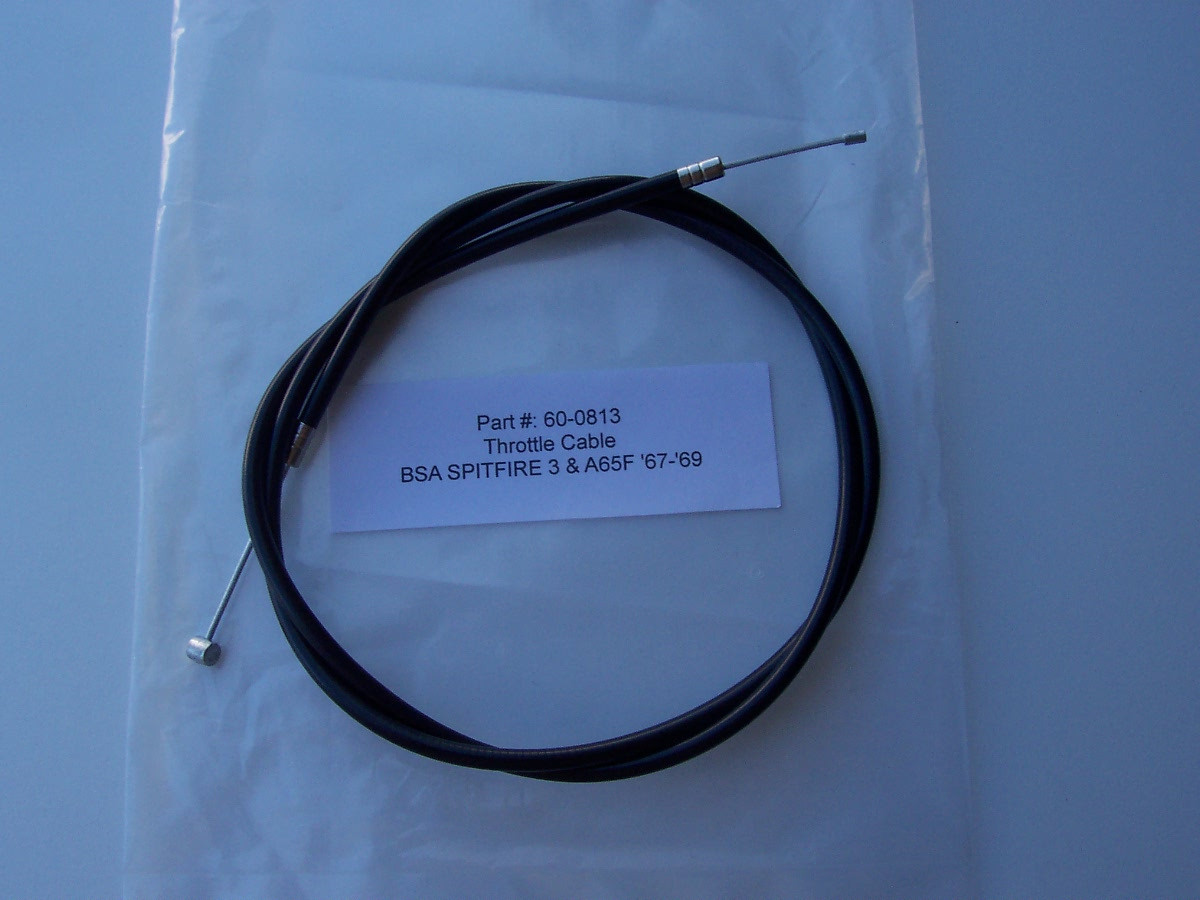 BSA THROTTLE CABLE A65 A65S LIGHTING FIREBIRD SPITFIRE