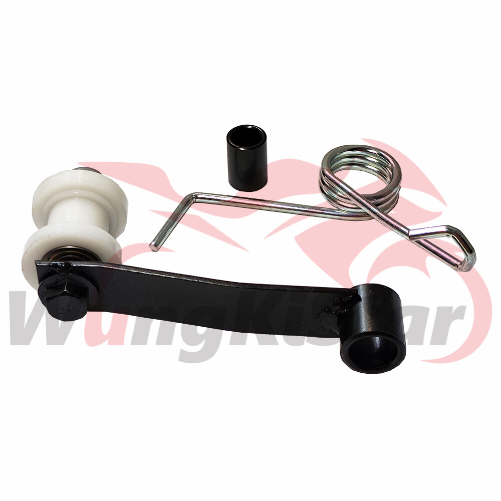 Motorcycle Chain Tensioner Spring Roller Slider Guide Adjuster Wheel Pulley Kits