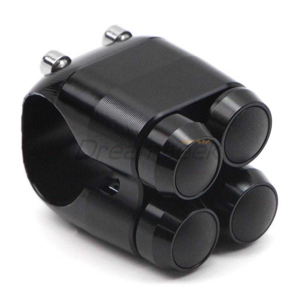 1” Handlebar Switch Control 4-Button for Bobber Chopper Motorcycle Light Button