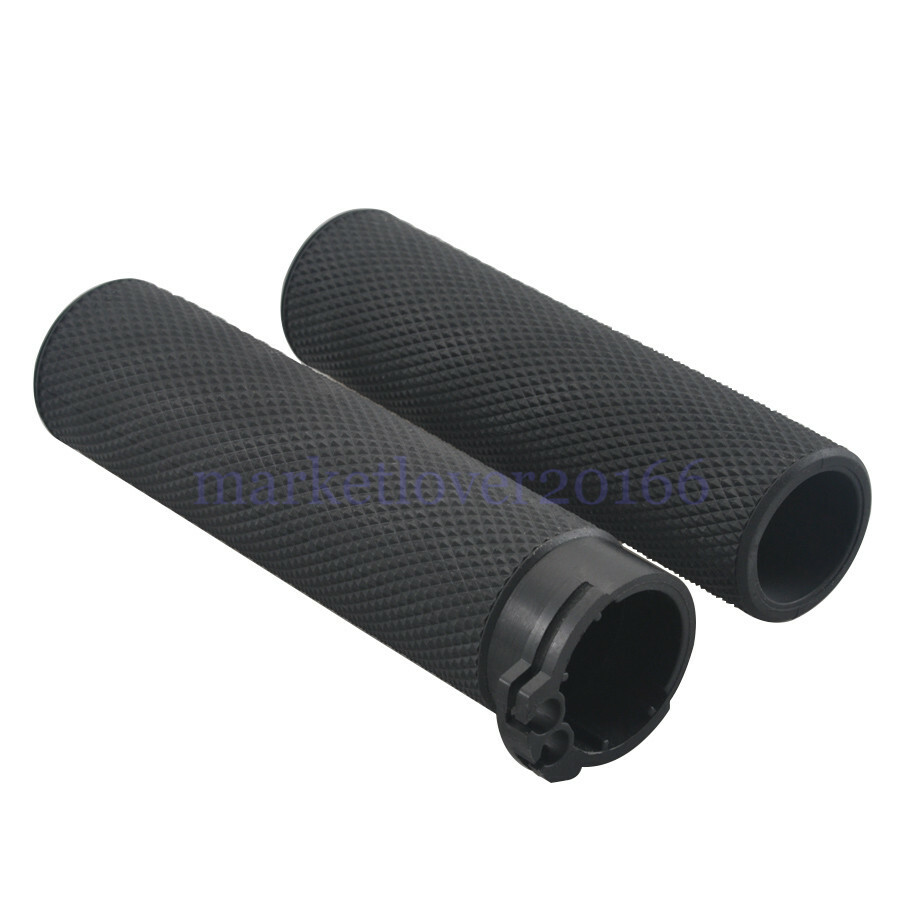 1″ Black Motorcycle Handlebar Hand Grips Fit for Harley Dyna Sportster XL1200