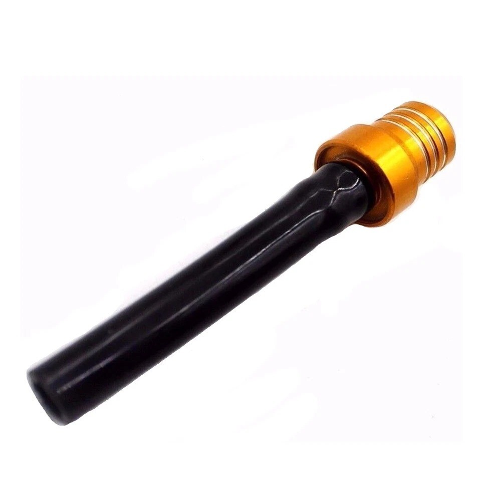 KKE Gold Fuel Tank Gas Cap Valve Vent Breather Hose Black Tube ATV Dirt Bike CNC