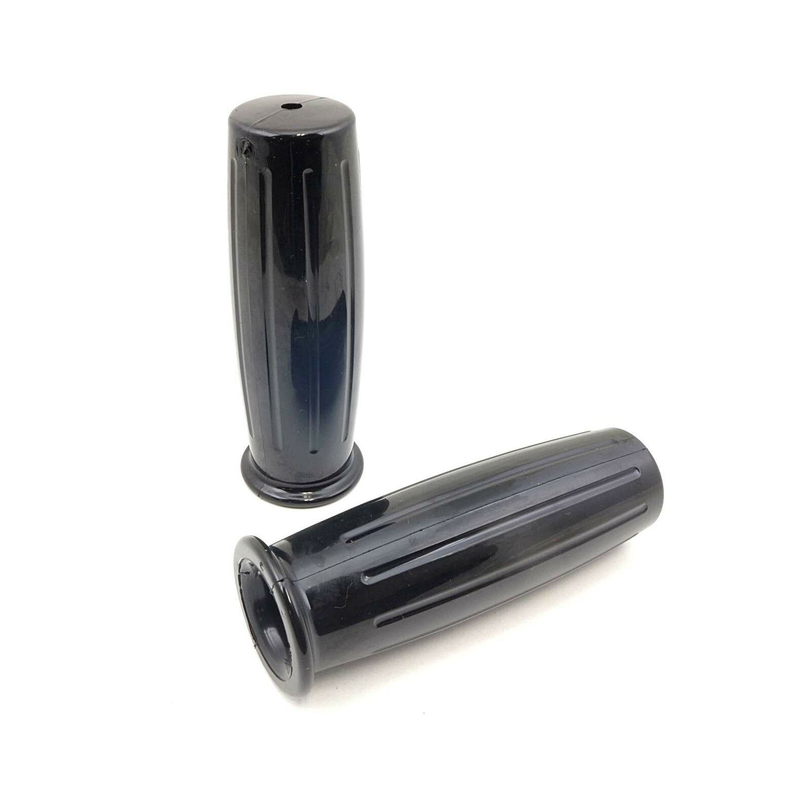 2FastMoto 7/8″ Retro Style Barrel Grips – Black 42-56580