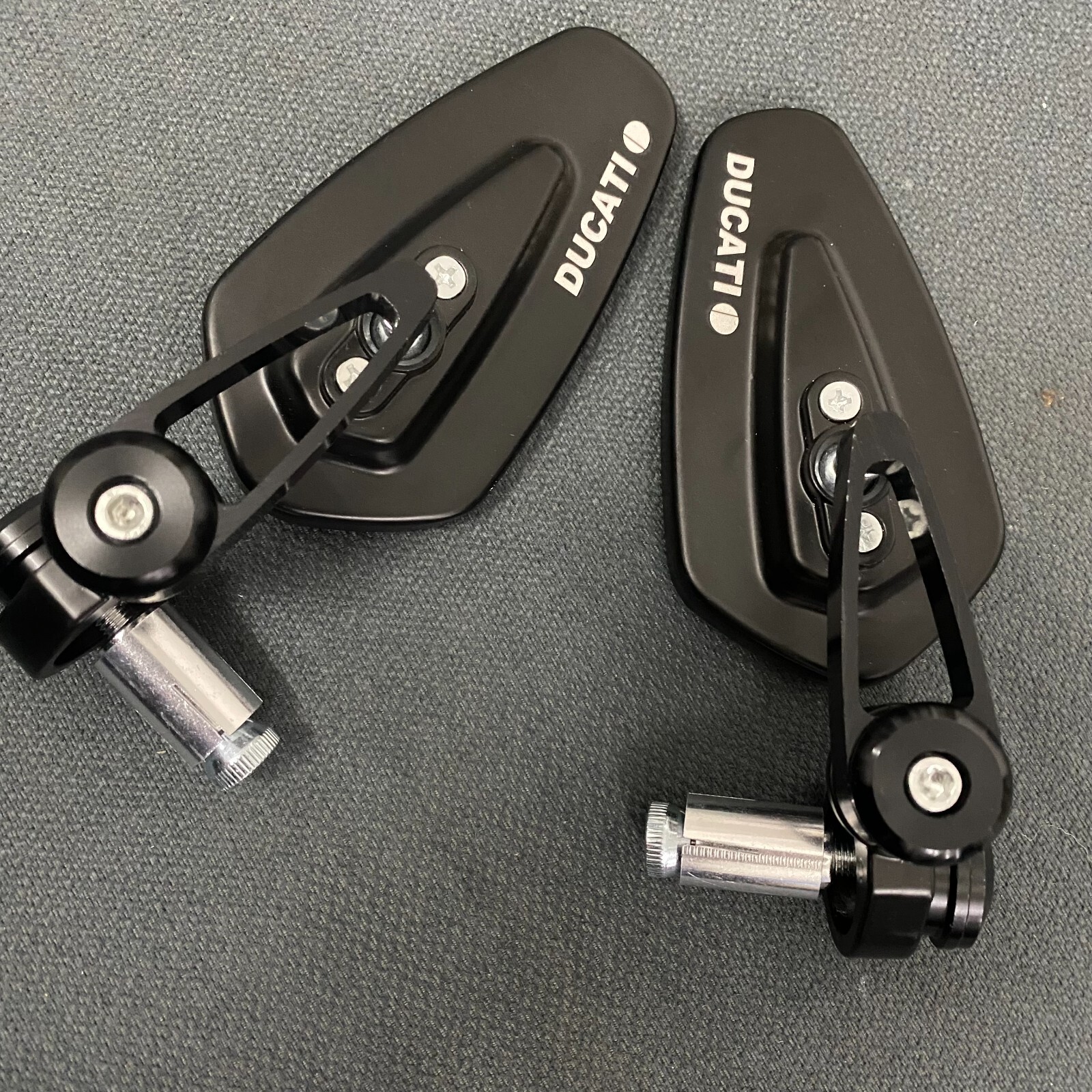CNC Aluminium Bar End Mirrors FOR Ducati Monster Genuine NCS pair