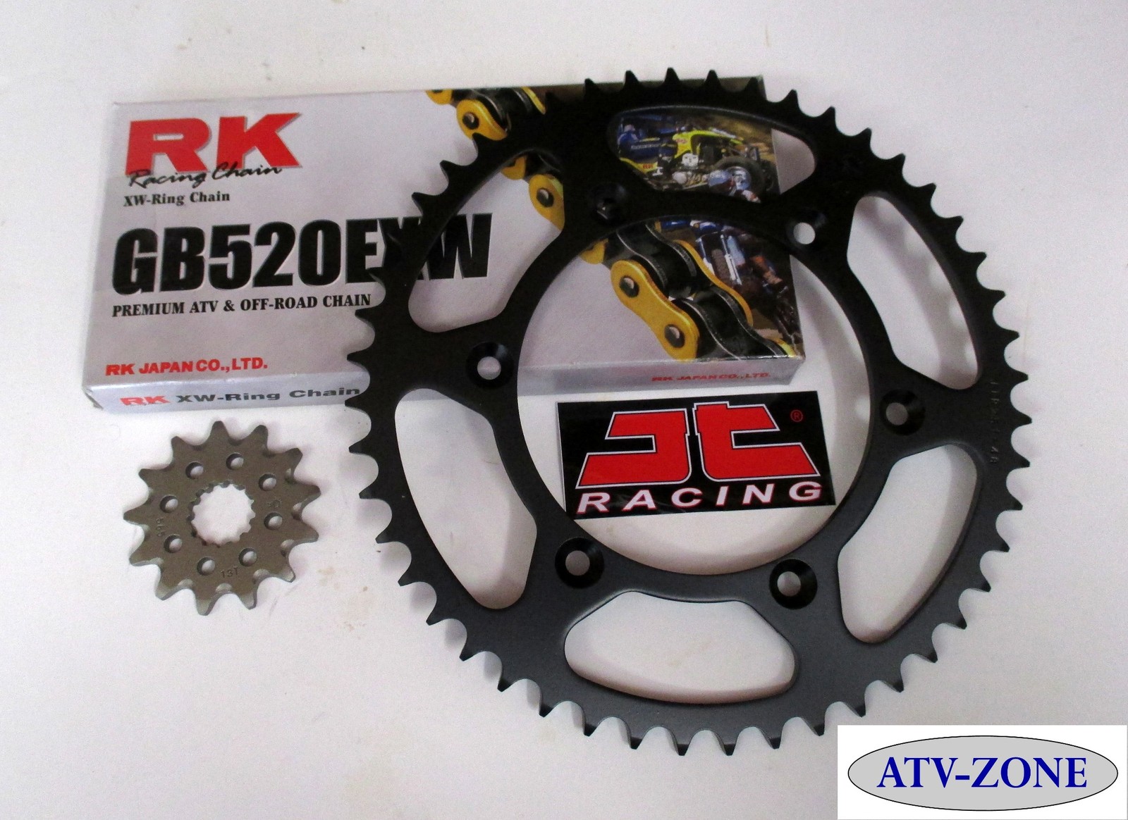 RK GB520EXW Gold Chain and JT Sprocket Kit Yamaha YZ 250F 2012-2021