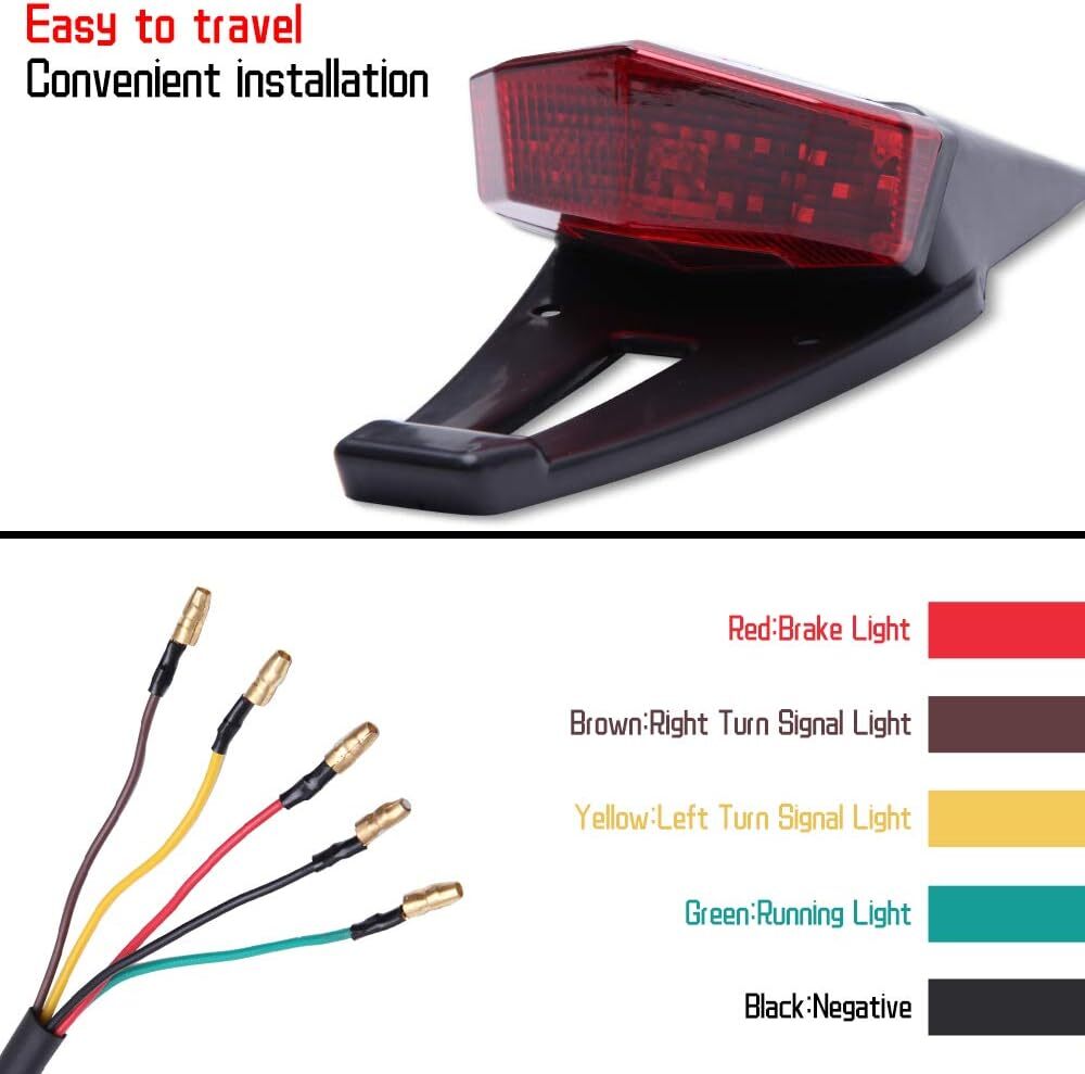 Universal Dirt Enduro Bike Rear LED Tail Light Brake Turn Signal – Off-road