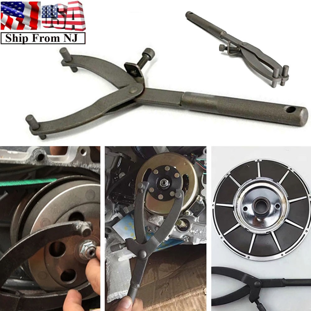 Scooter Motorcycle Adjustable Spanner Wrench Magneto Fly Wheel Clutch Hub Tool