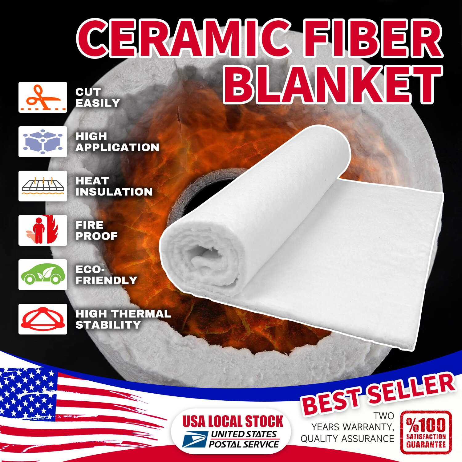 10mm Motorcycle Exhaust Silencer Wadding Sheet Muffler Mat Ceramic Fiberglass