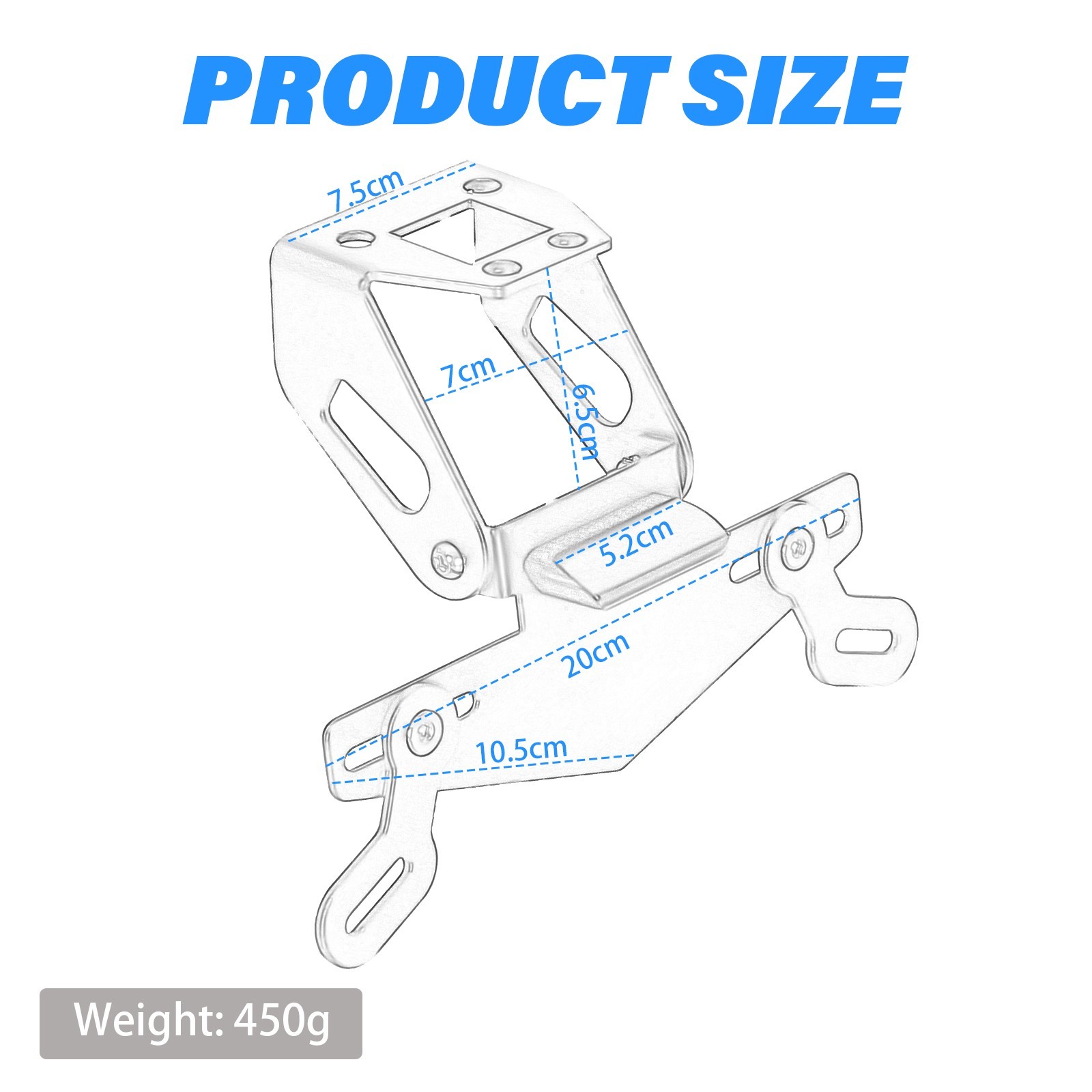 For 2018-2025 KAWASAKI Z500 Ninja 500 Fender Eliminator Tail tidy Fenderless