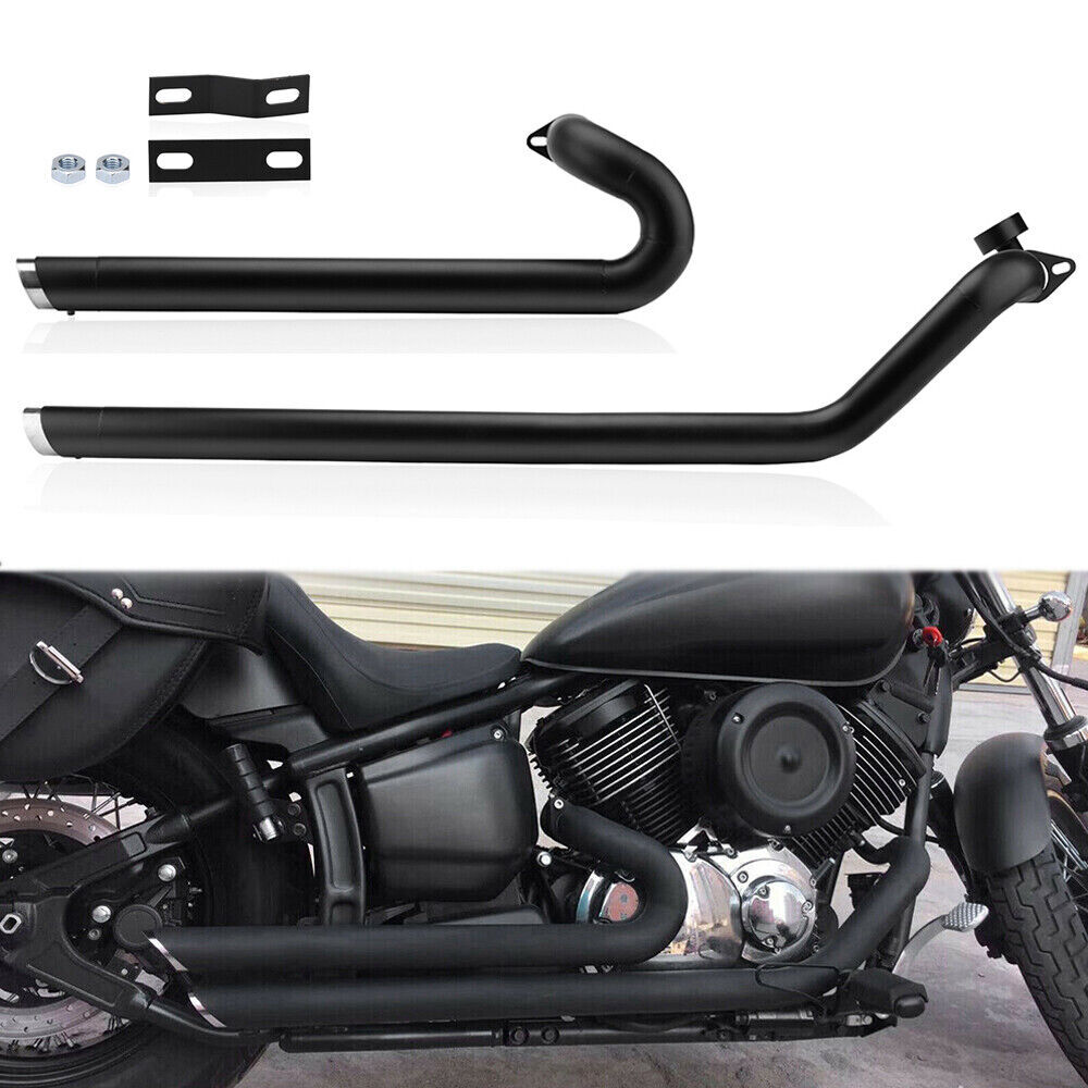 Shortshots Staggered Exhaust Pipe System For Yamaha Vstar 1100 XVS1100 2000-2009