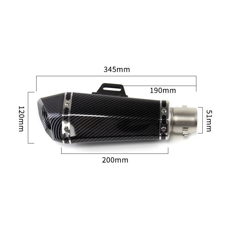 YZF R1 2015-2026 for Yamaha R1M Exhaust System Mid Link Pipe Black Muffler Tips