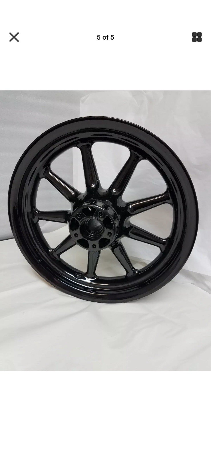 Harley Wheels WAGON 2000-08 Road Glide Touring 9 SPOKE BLACK rims EXCHANGE