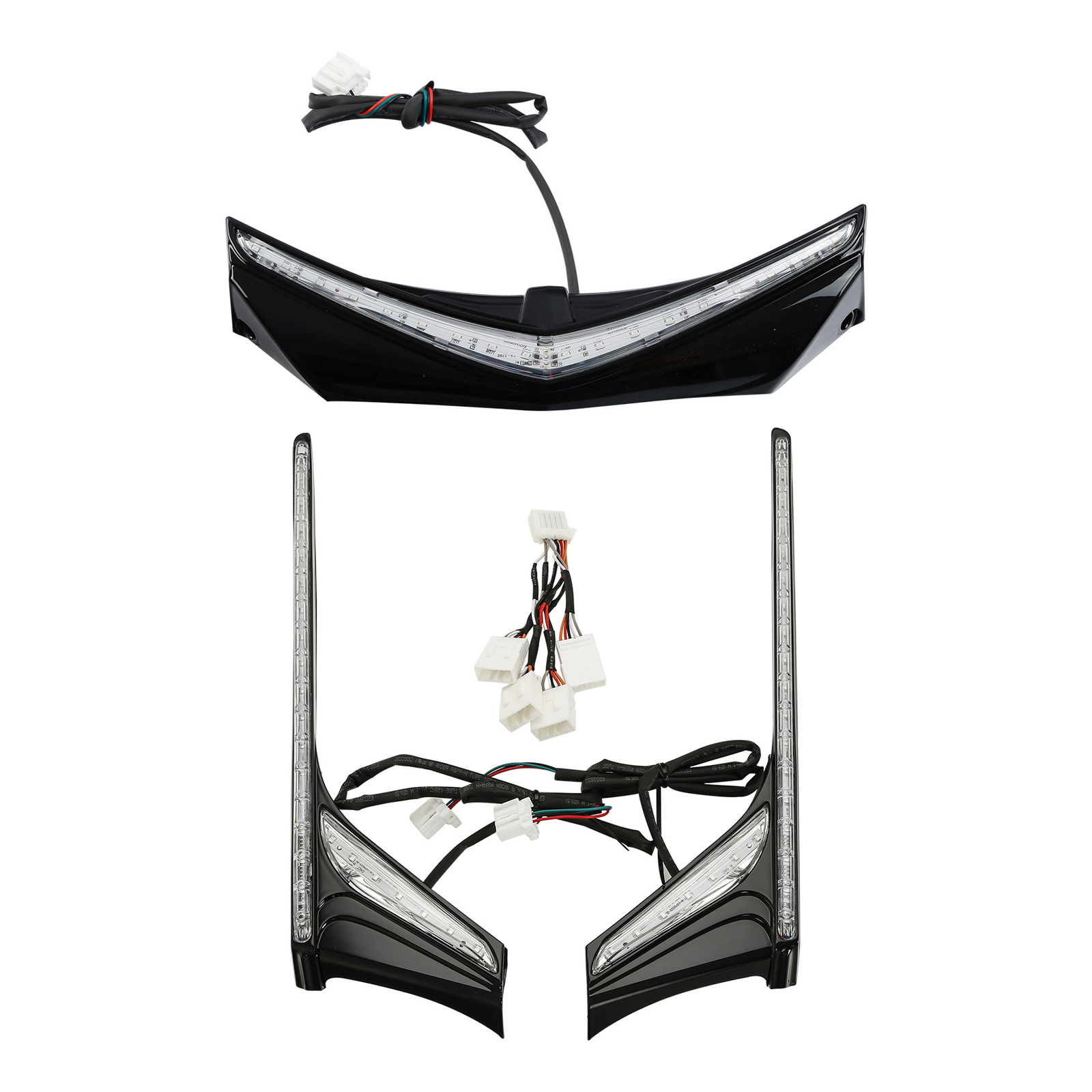 Rear Fender Tip Accent Vertical LED Light Strip Fit For Honda Goldwing GL1800
