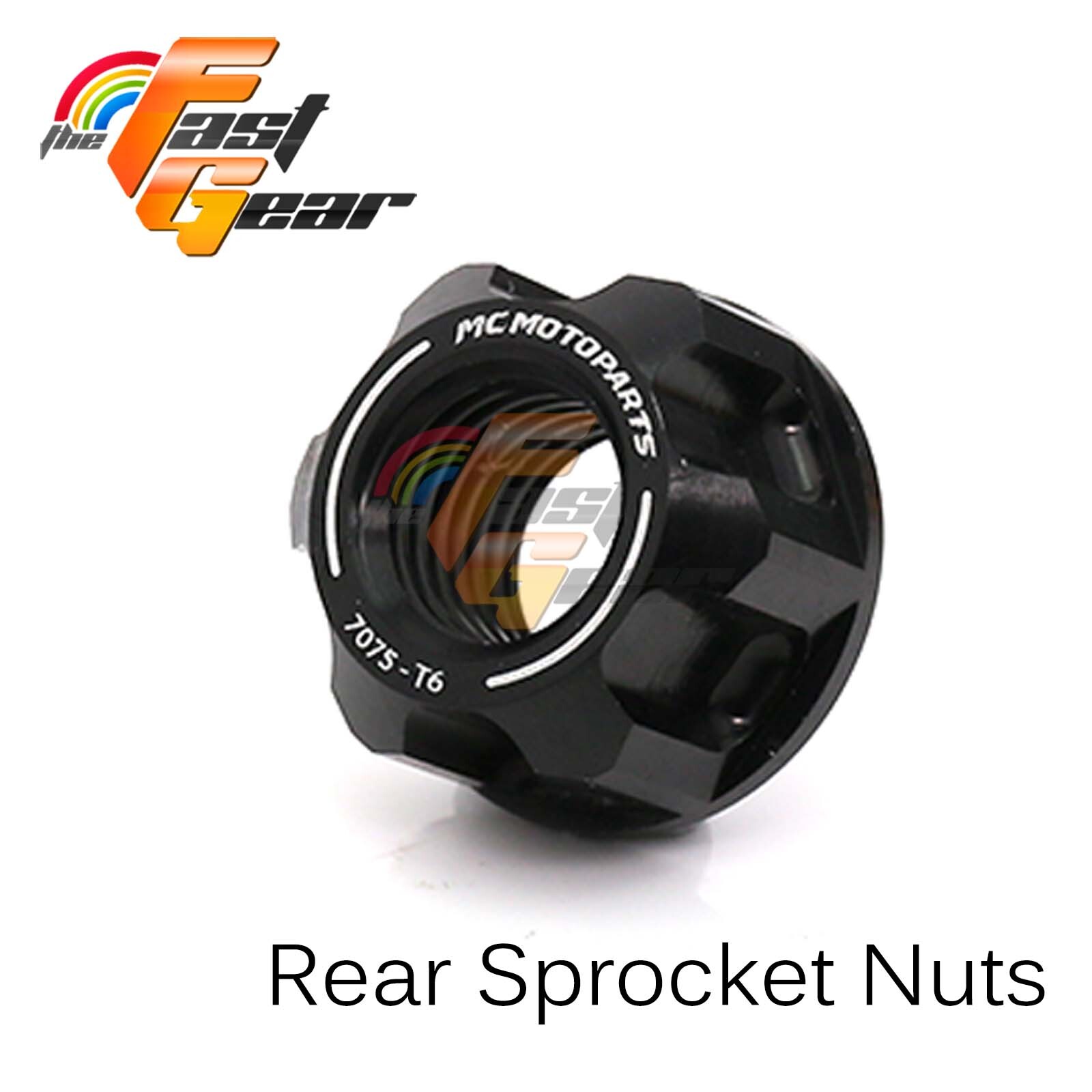 SPOKE6 CNC Anodized Rear Sprocket Nuts For Ducati Monster 750 900 400 800 796