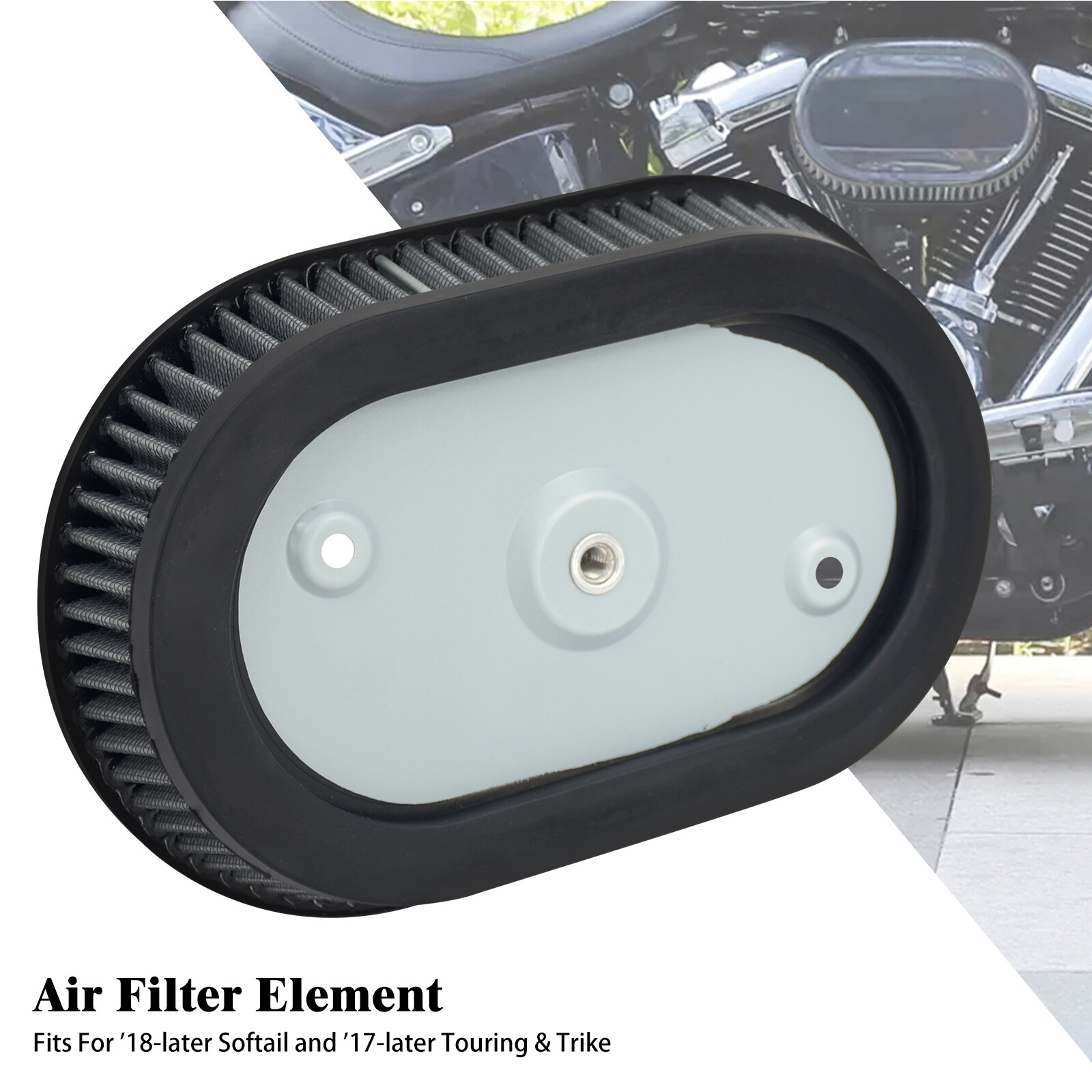 Replacement Air Filter Gray Element For Harley M8 Touring 17-25 Softail 18-2025