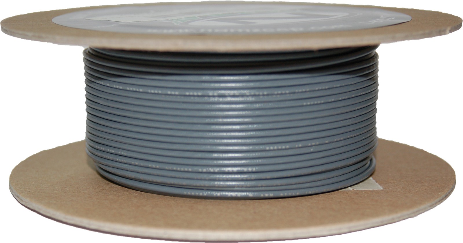 Namz 18 Gauge Gray Hook-Up Wire Spool 100ft Single-Conductor NWR-8-100