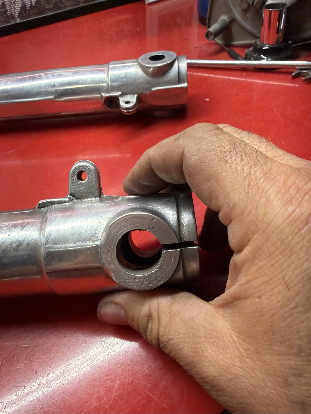 Ducati Front Mazzorachi Ceriani OEM Scrambler Forks Front End Desmo Polished